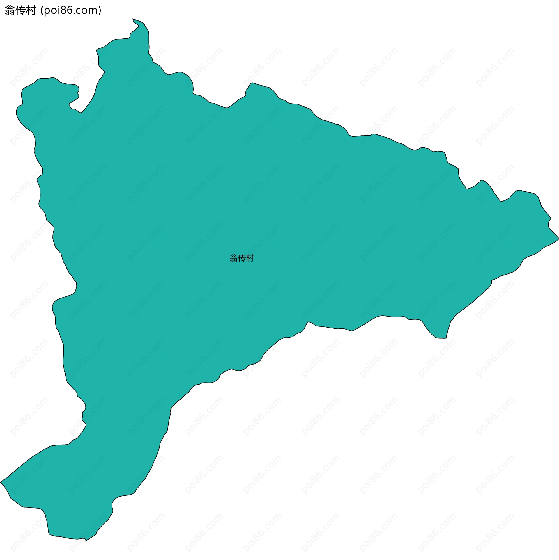 翁传村边界地图