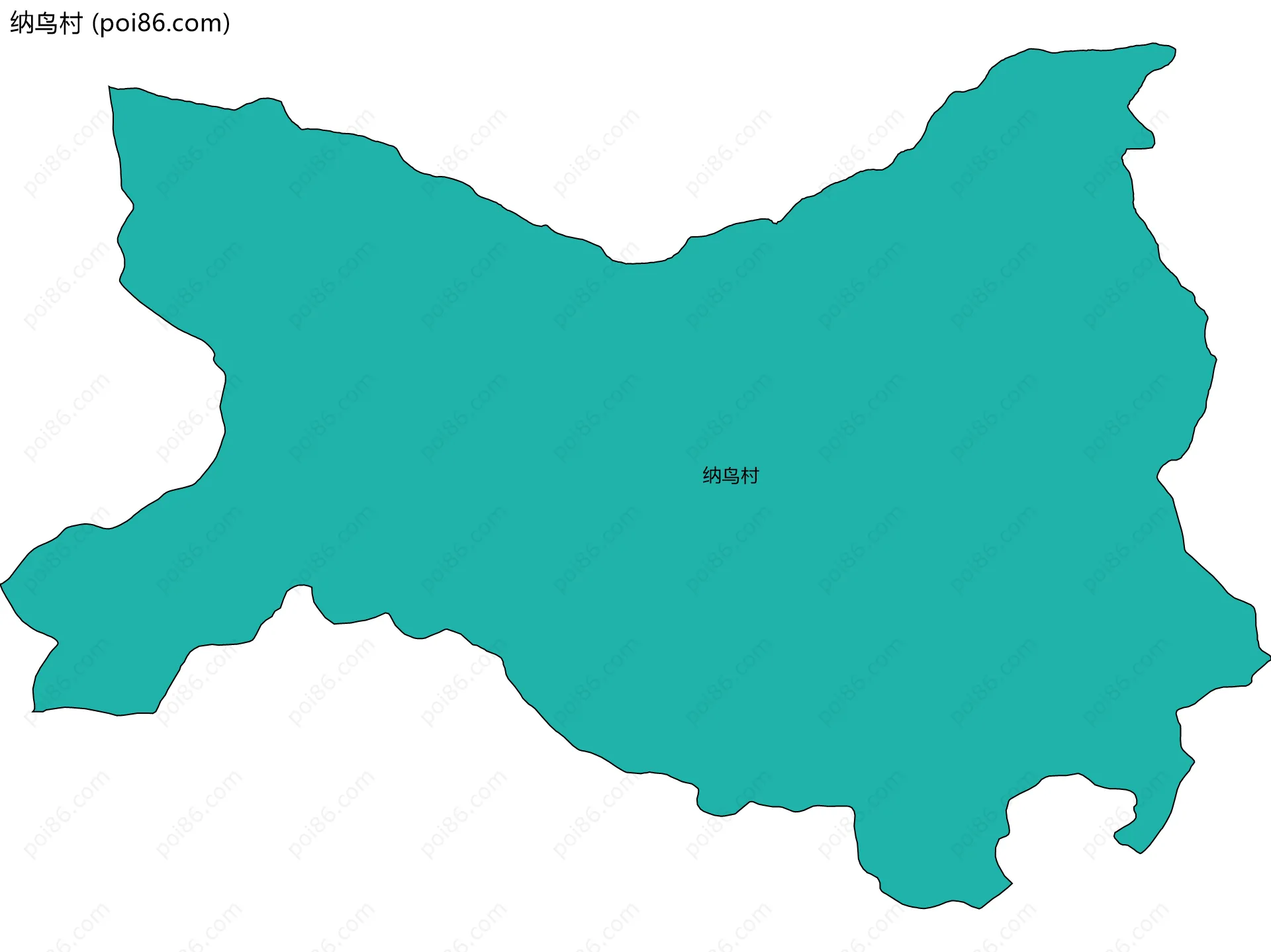 纳鸟村边界地图