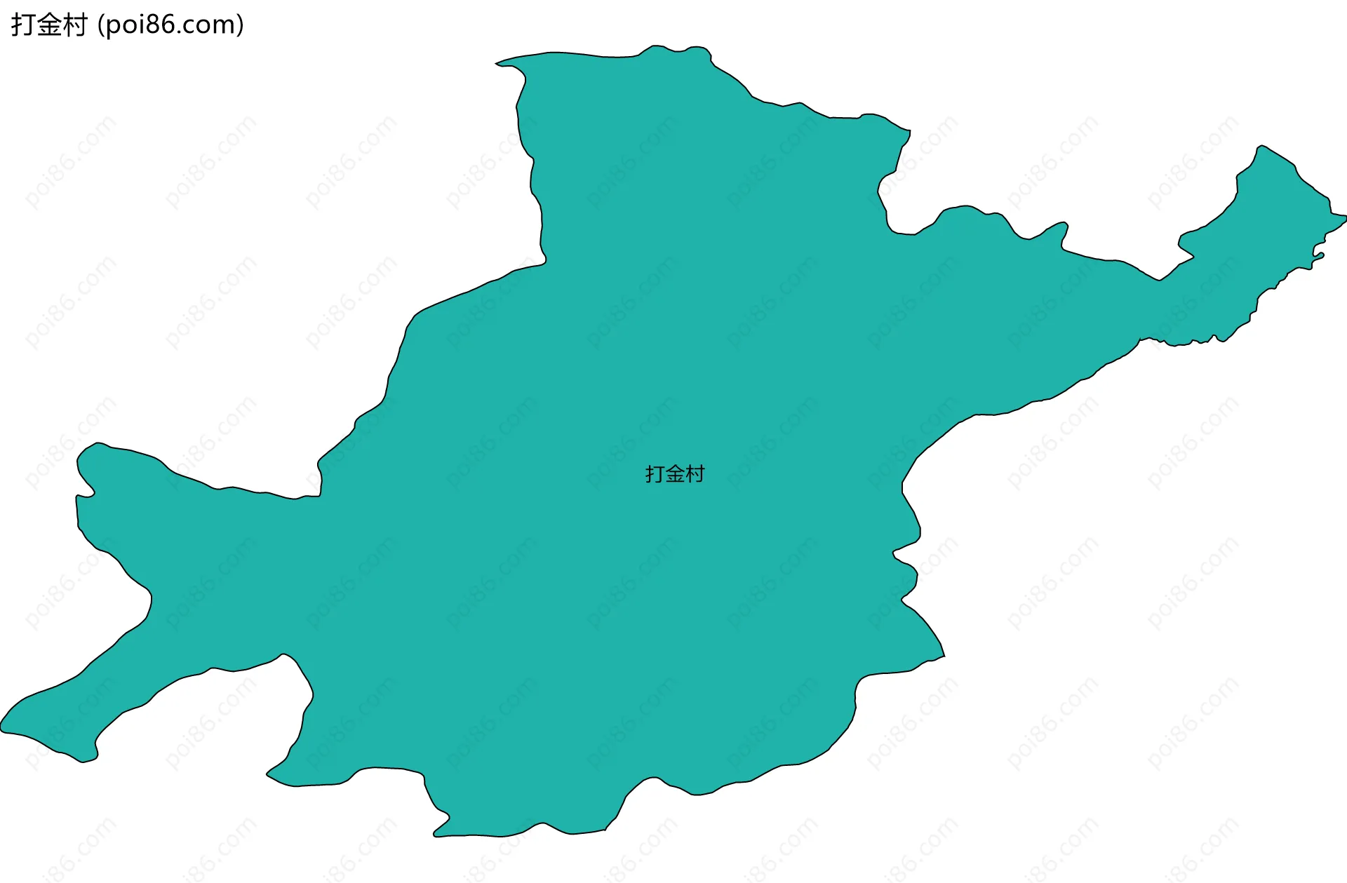 打金村边界地图