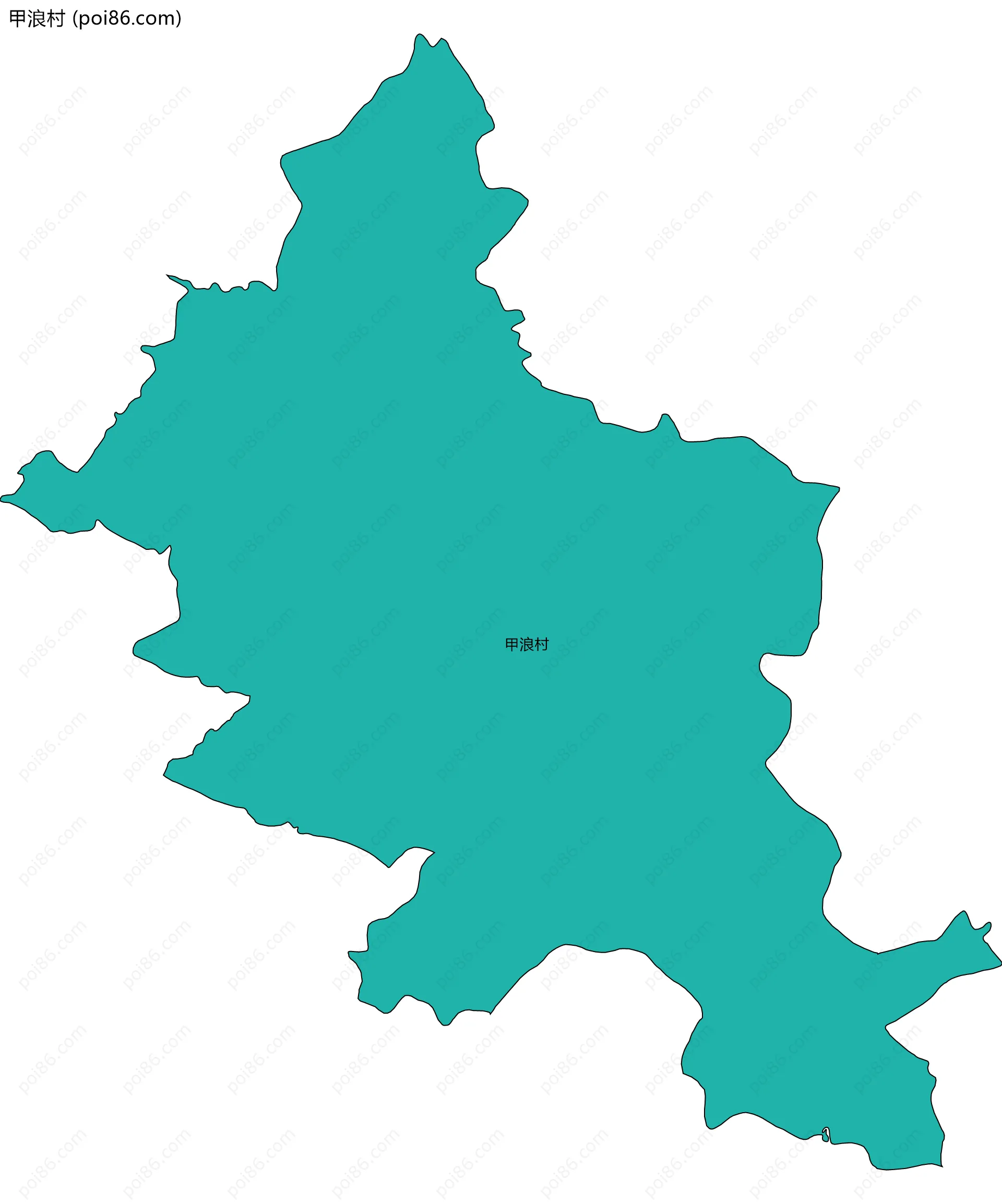 甲浪村边界地图