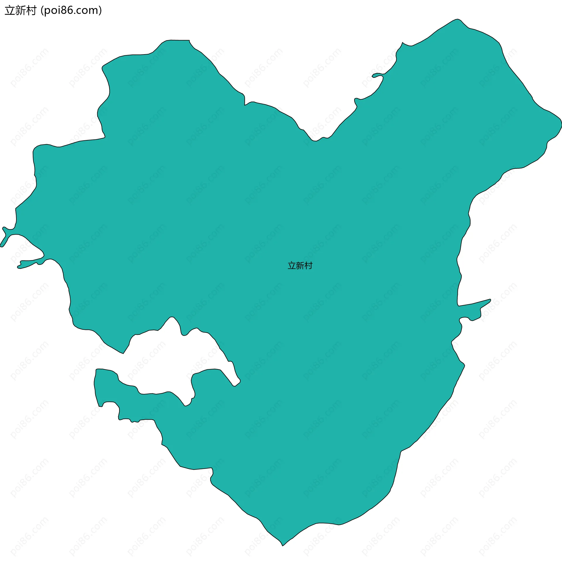 立新村边界地图