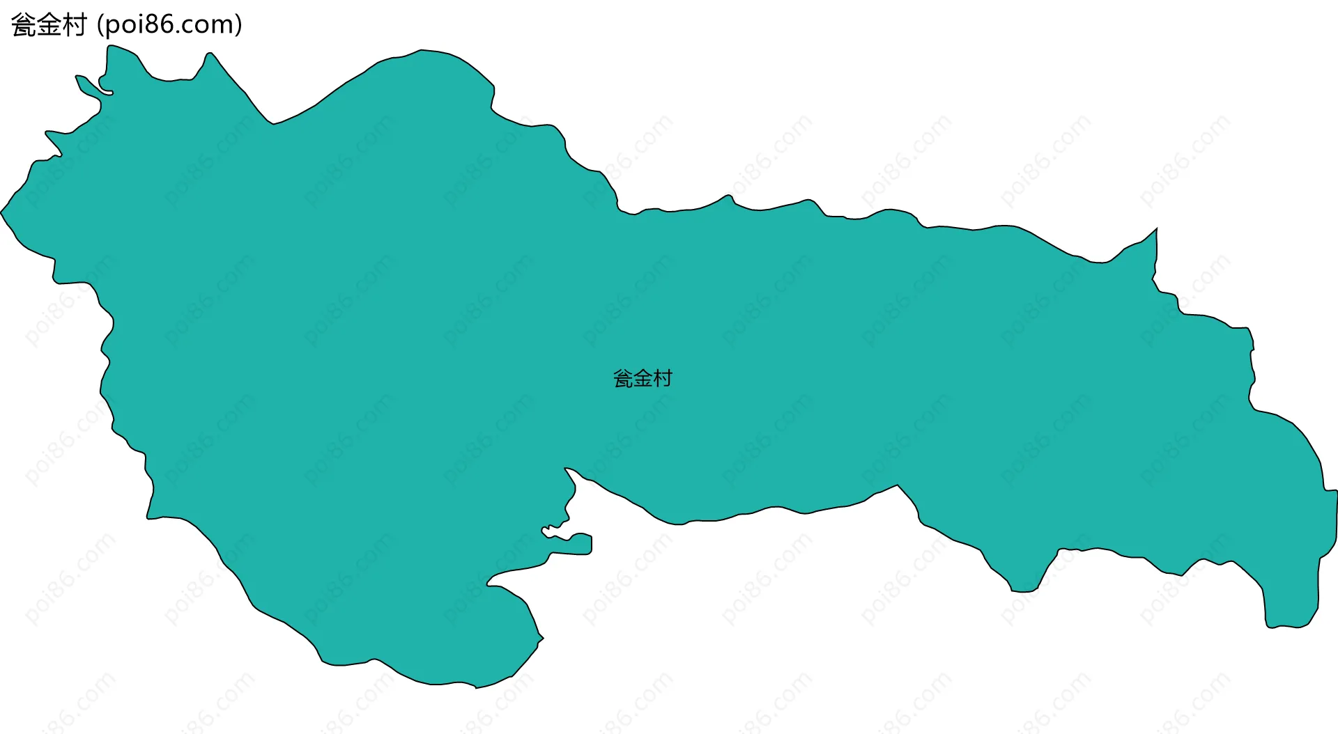 瓮金村边界地图