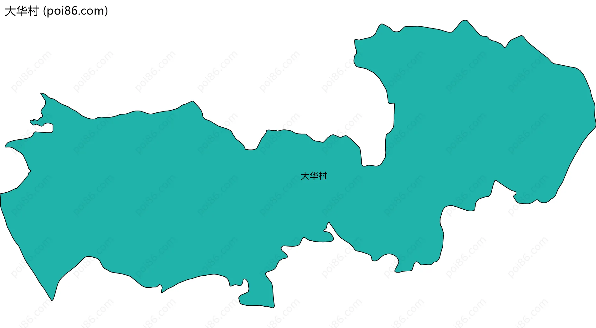 大华村边界地图