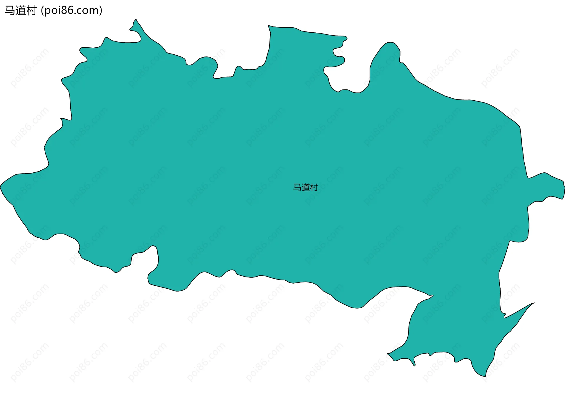 马道村边界地图