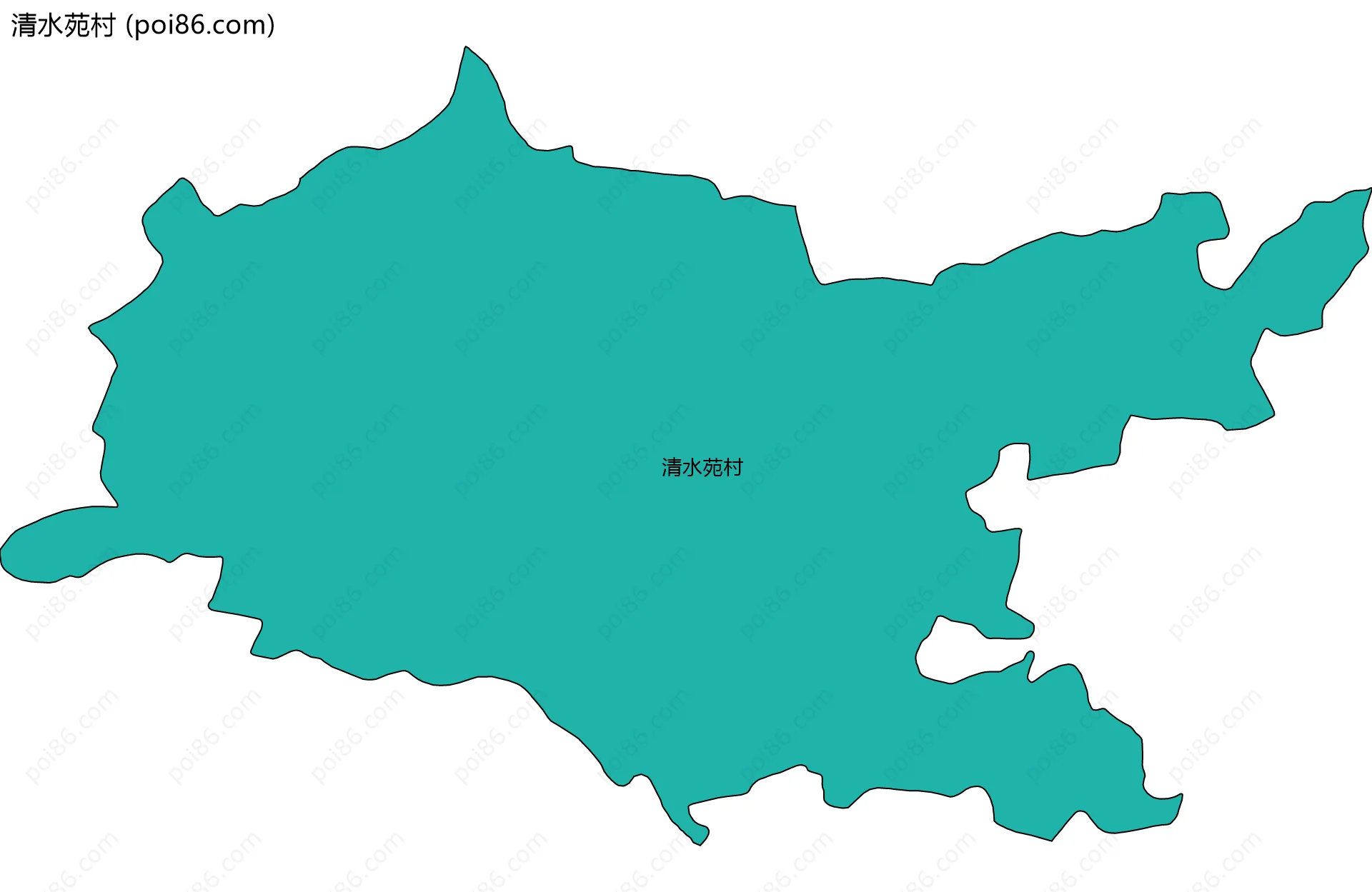 清水苑村边界地图