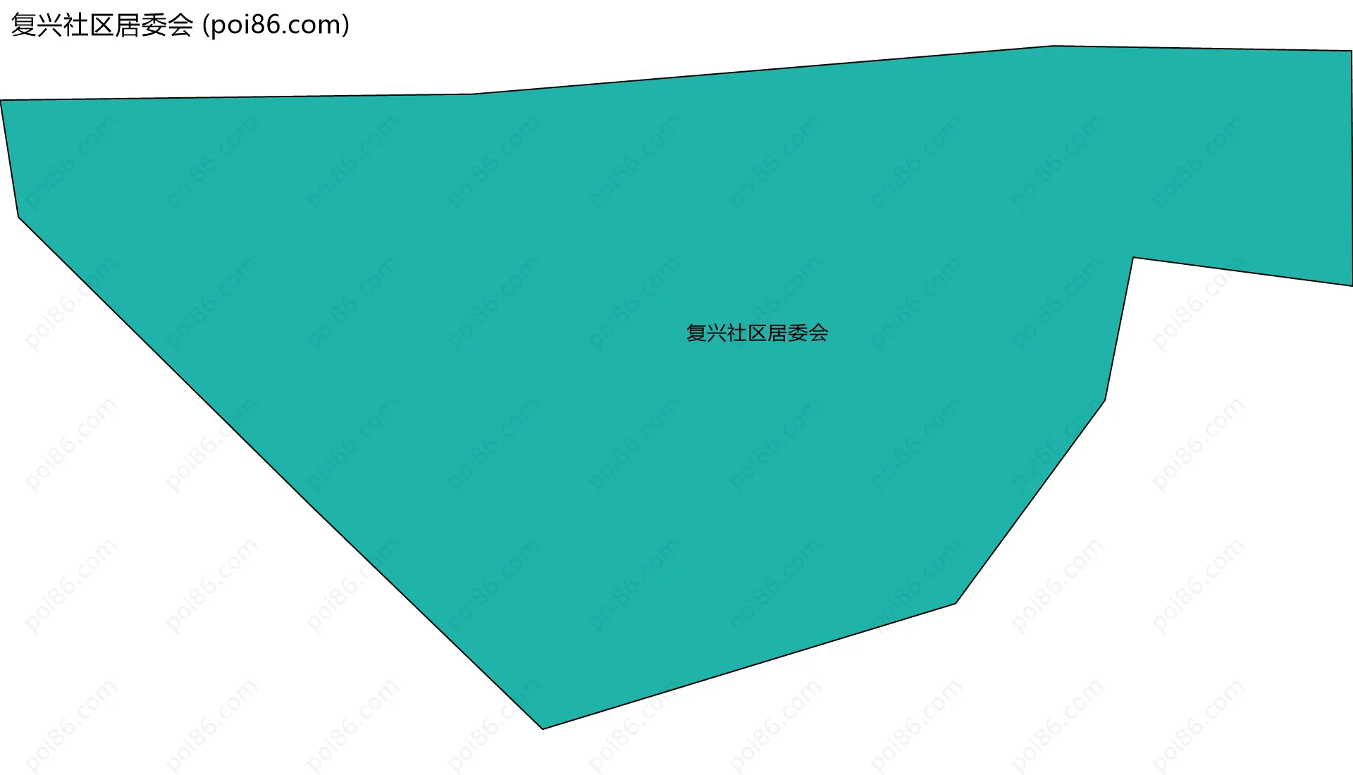 复兴社区居委会边界地图