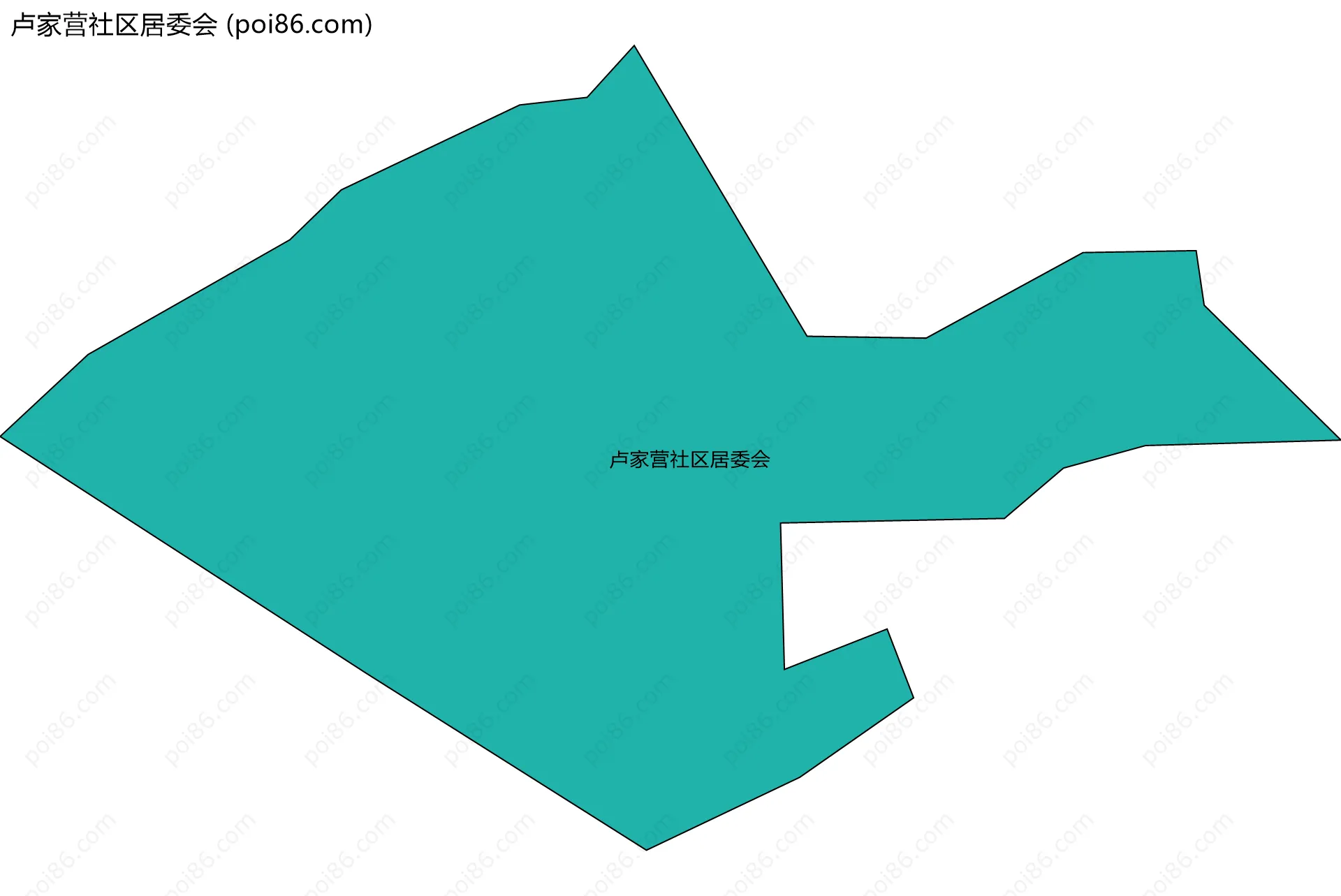 卢家营社区居委会边界地图