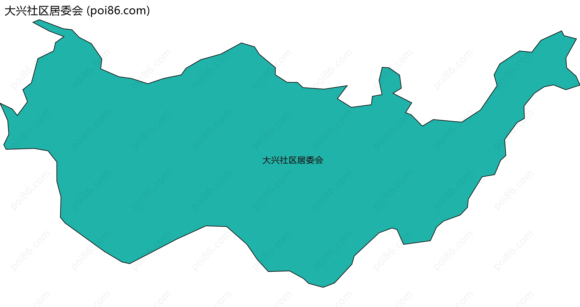 大兴社区居委会边界地图
