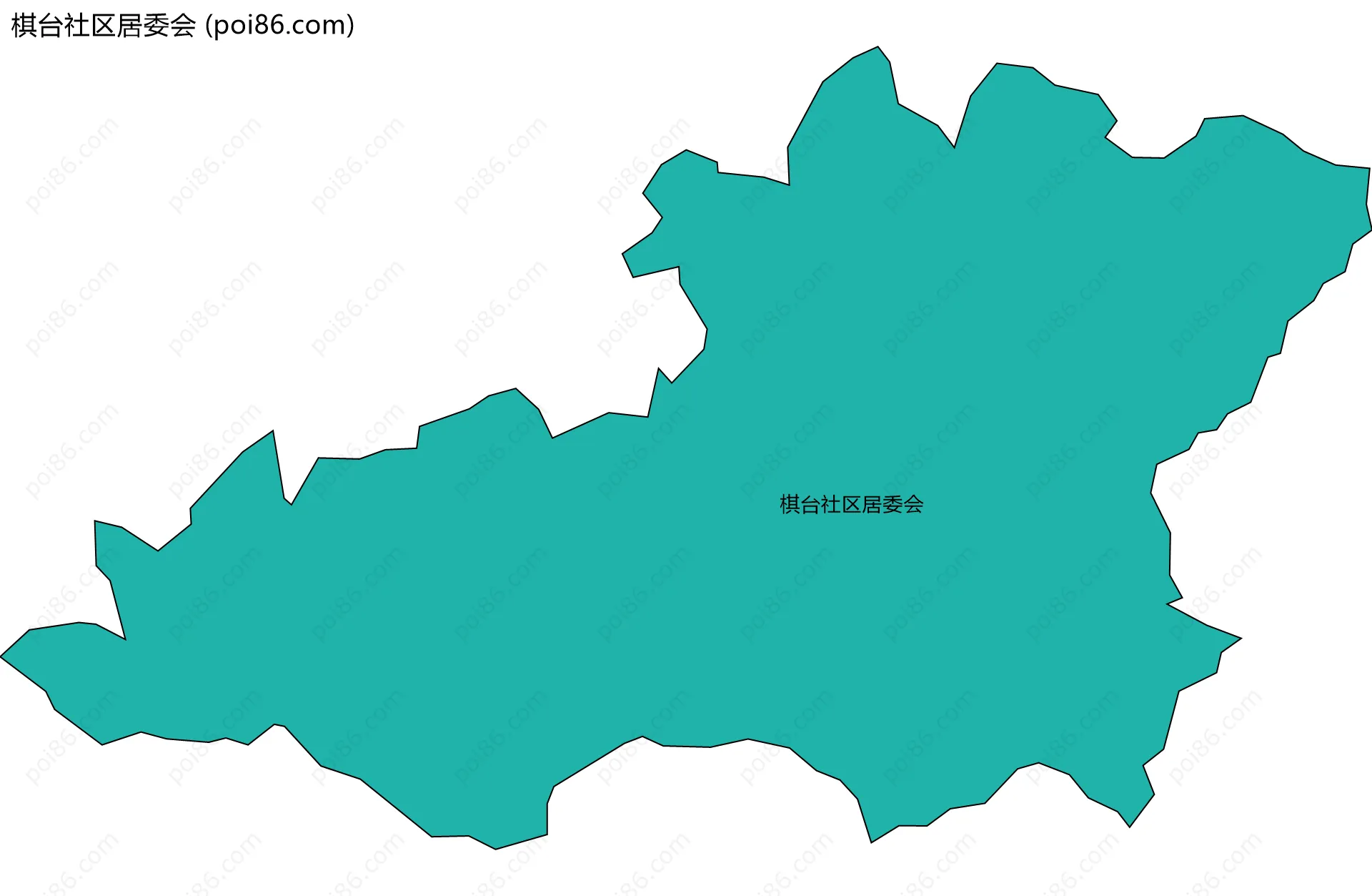 棋台社区居委会边界地图