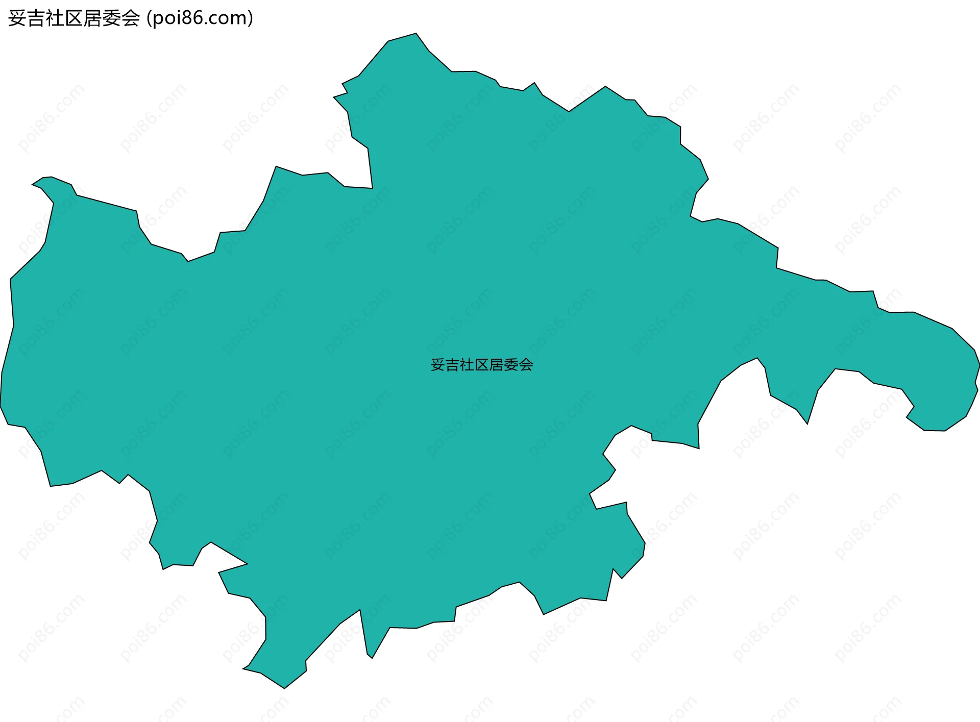 妥吉社区居委会边界地图