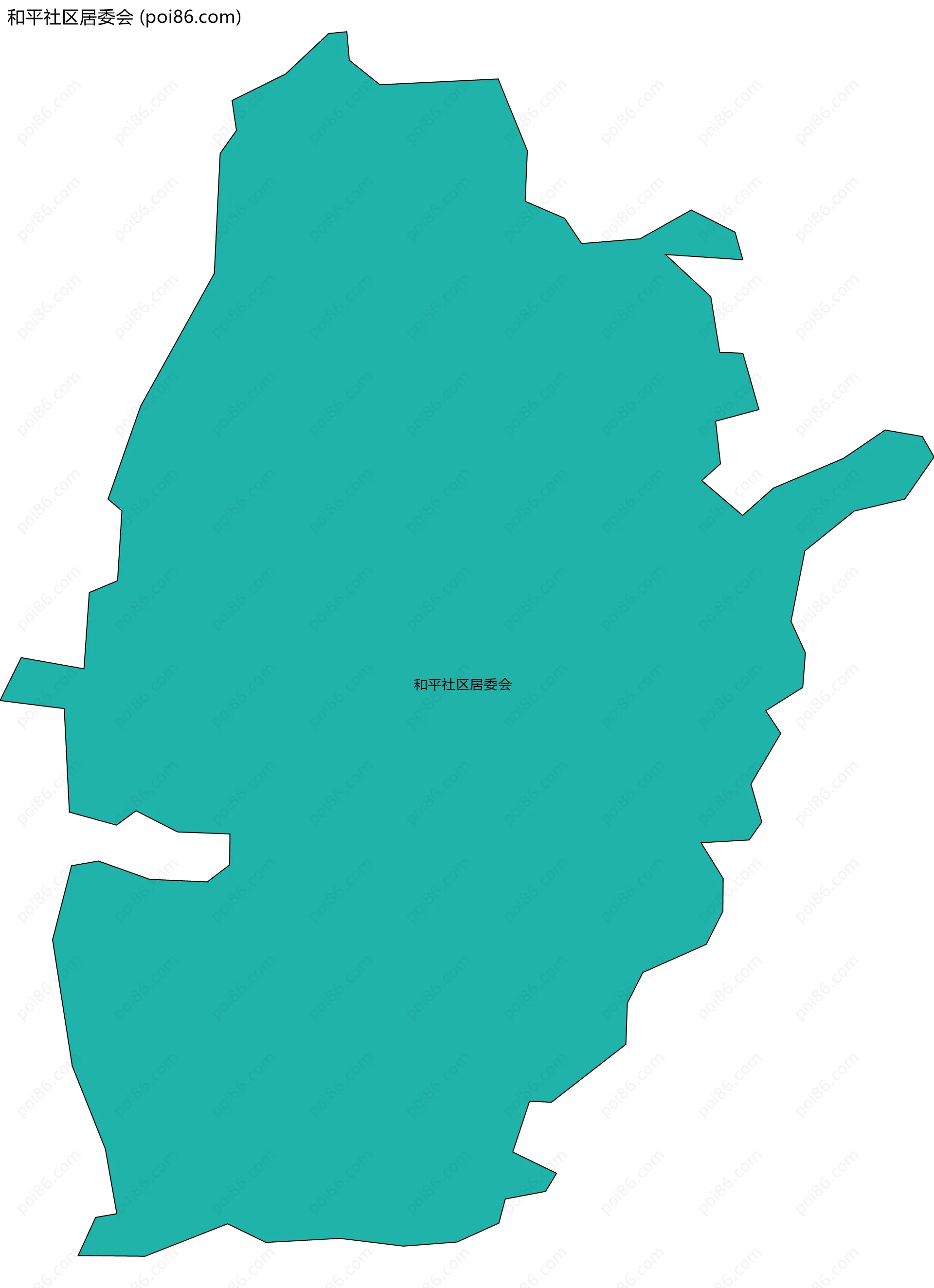 和平社区居委会边界地图