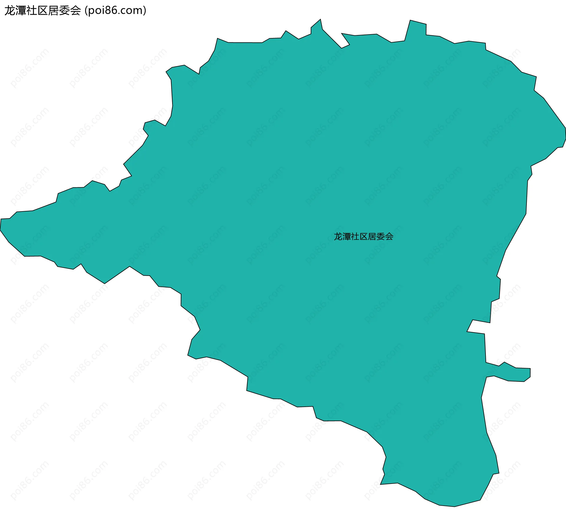 龙潭社区居委会边界地图