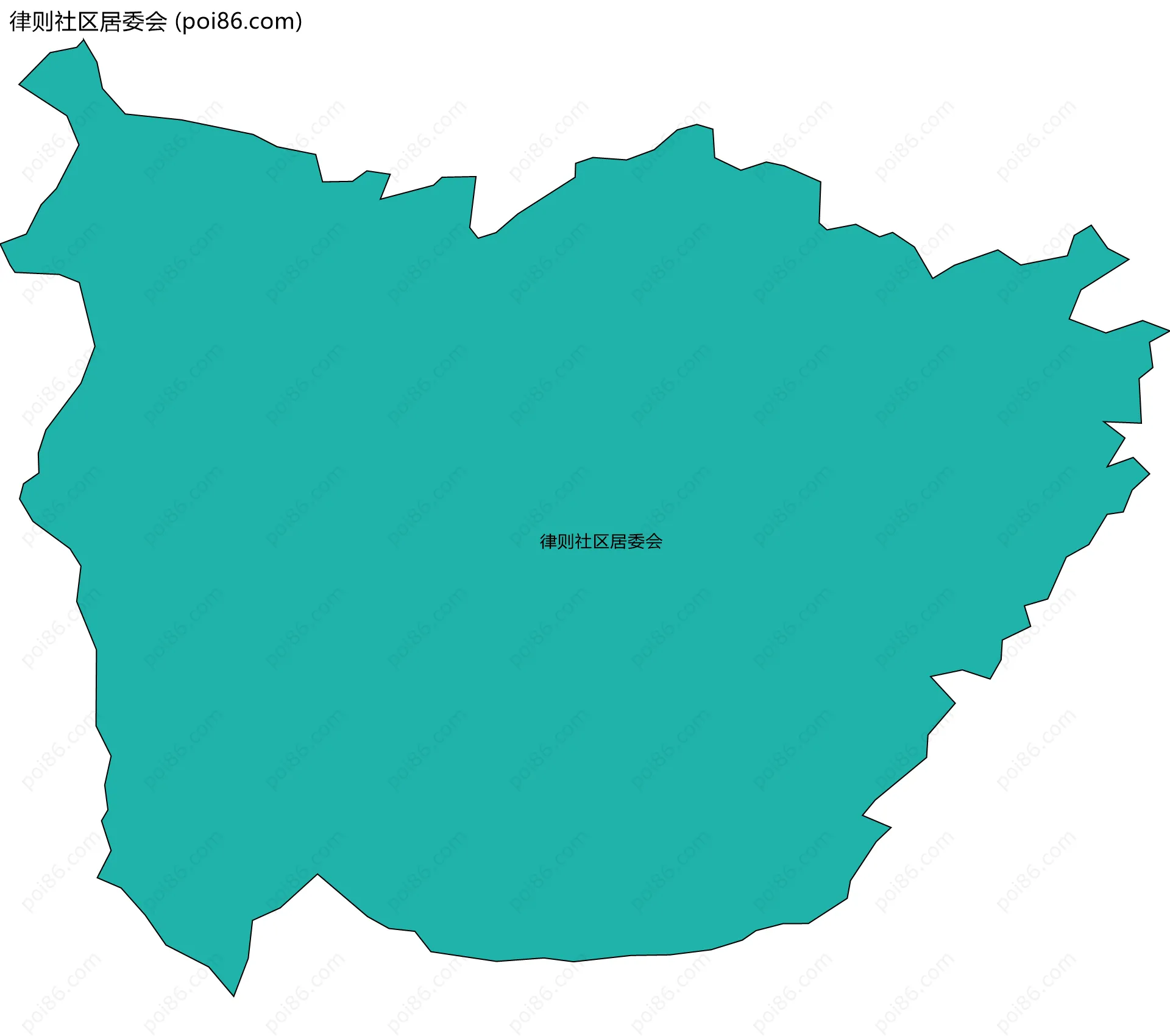 律则社区居委会边界地图