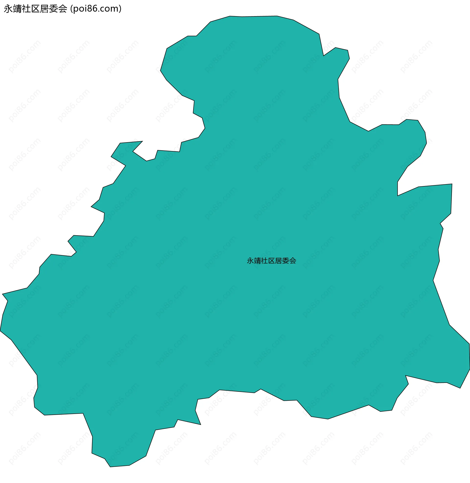 永靖社区居委会边界地图