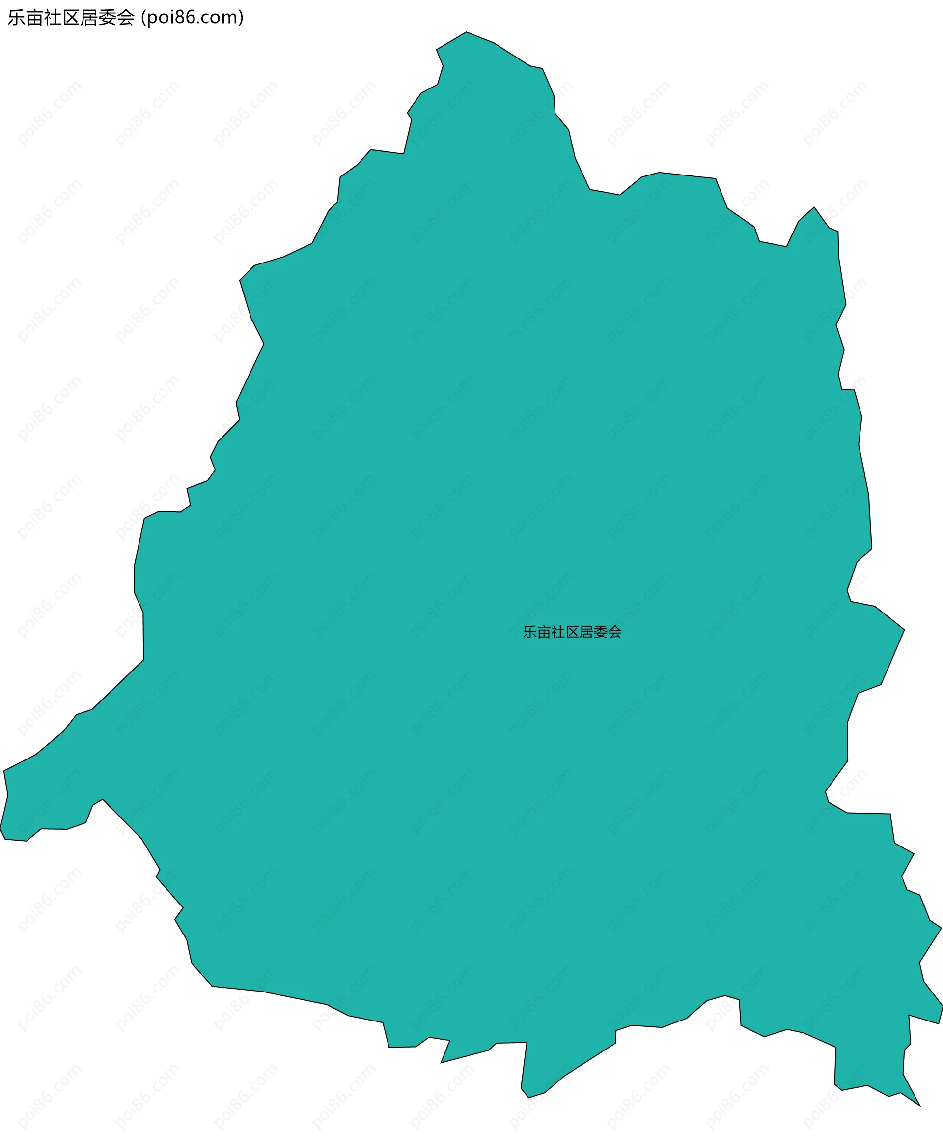 乐亩社区居委会边界地图