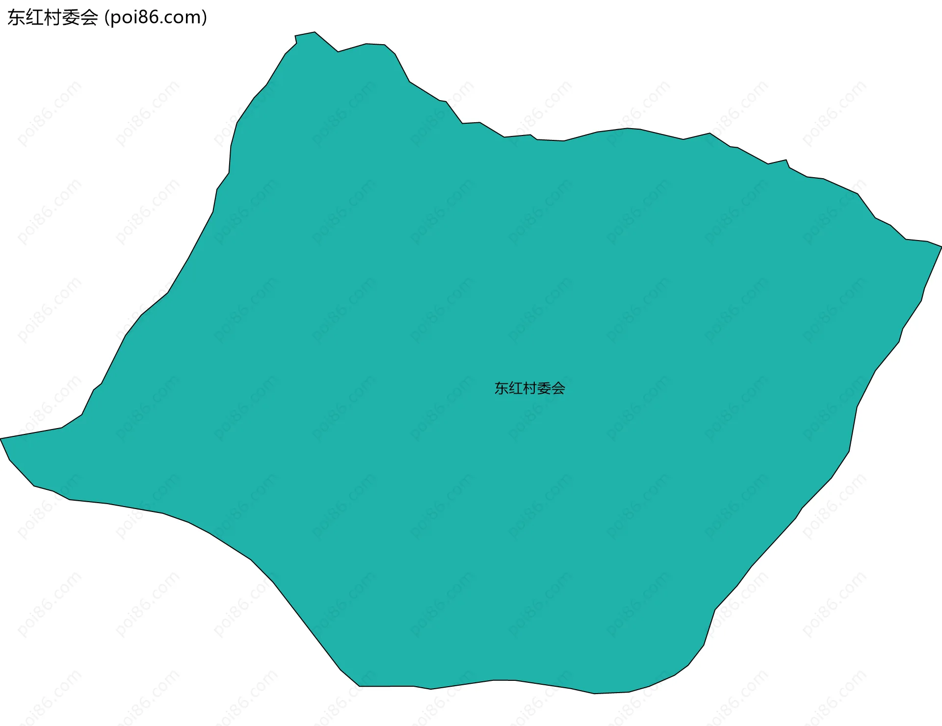 东红村委会边界地图