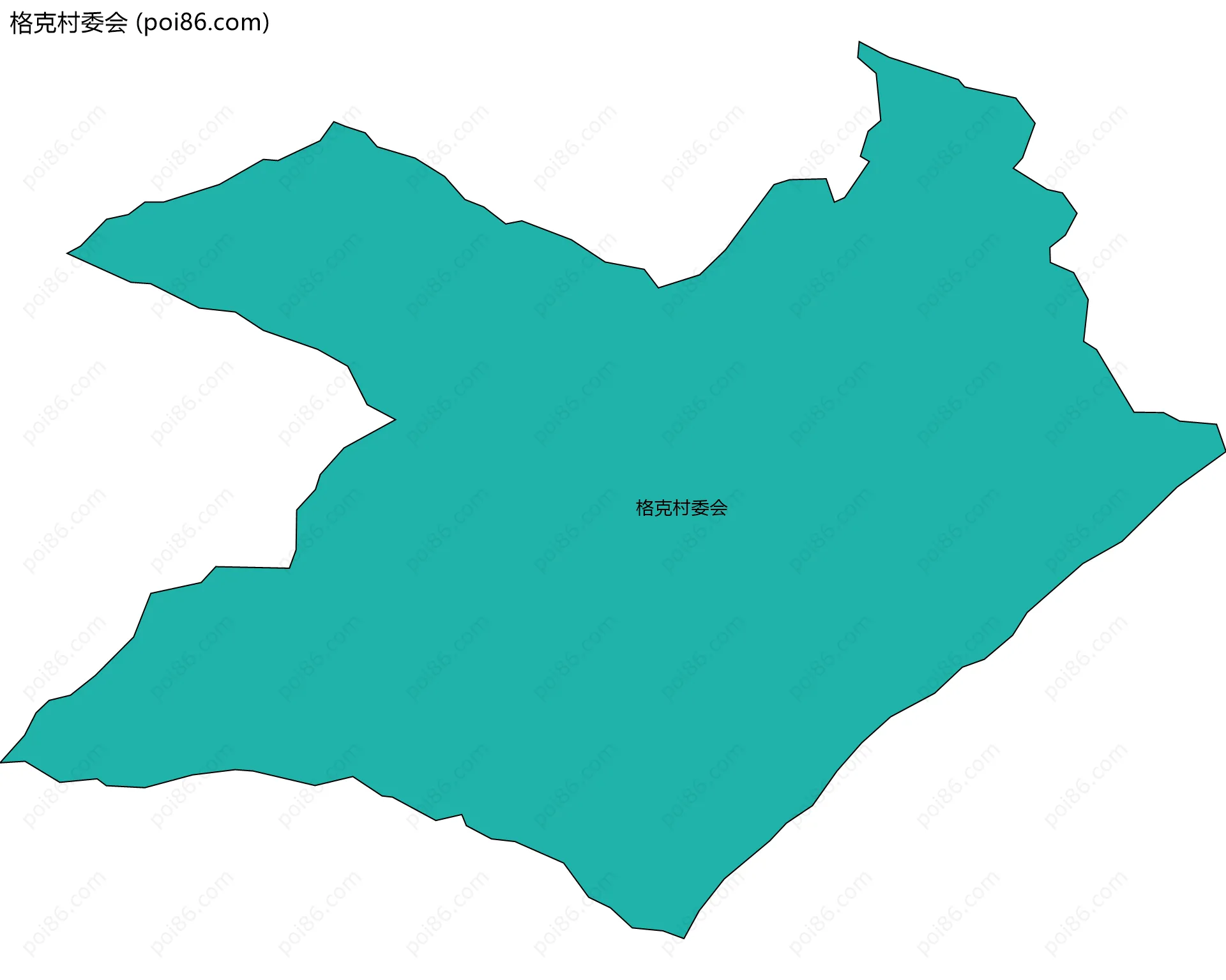 格克村委会边界地图