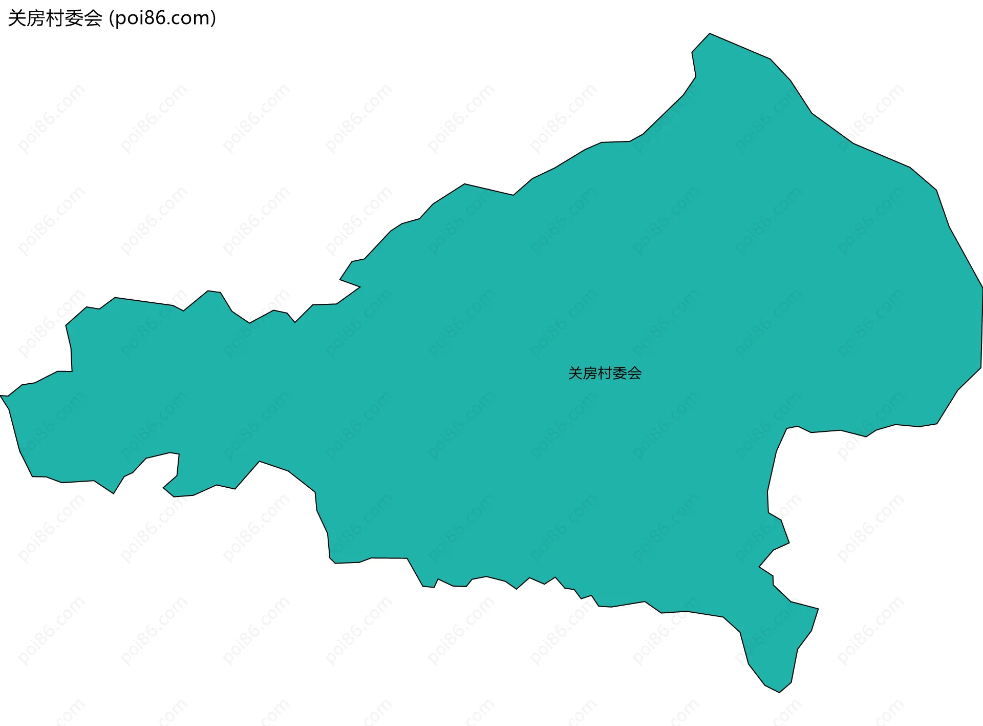 关房村委会边界地图