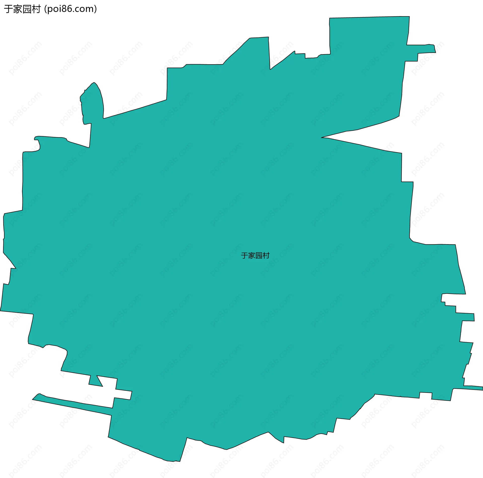 于家园村边界地图
