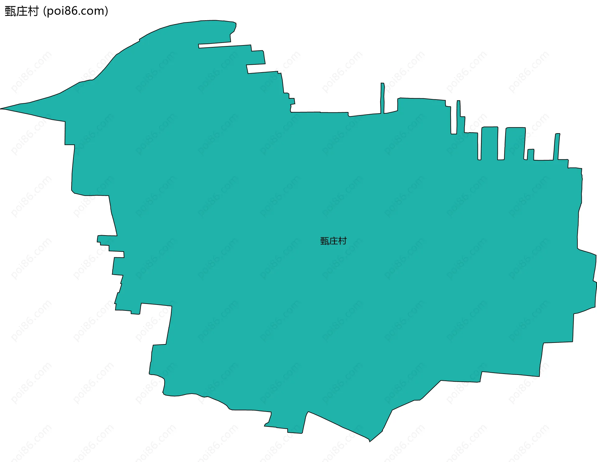 甄庄村边界地图