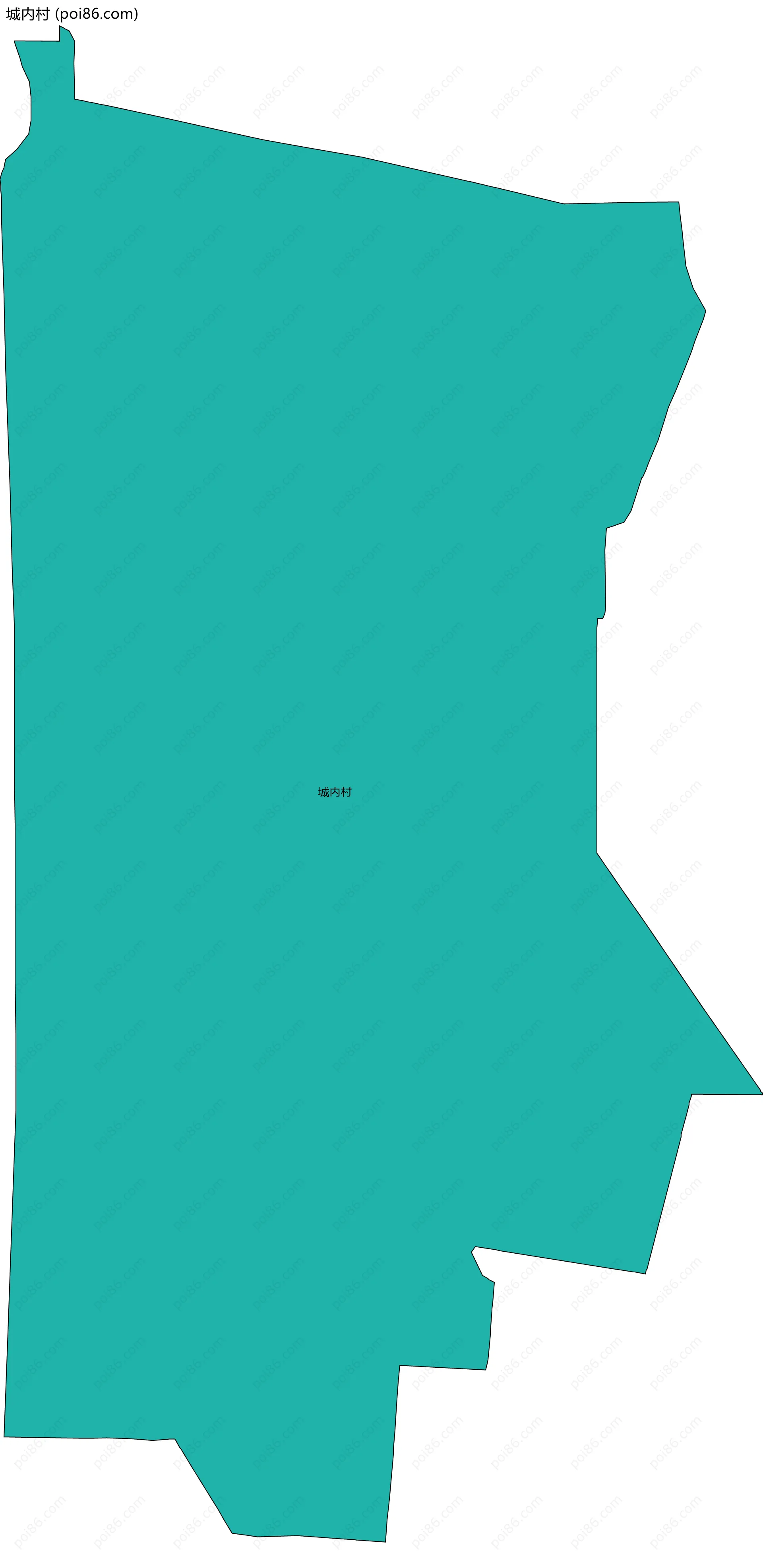 城内村边界地图