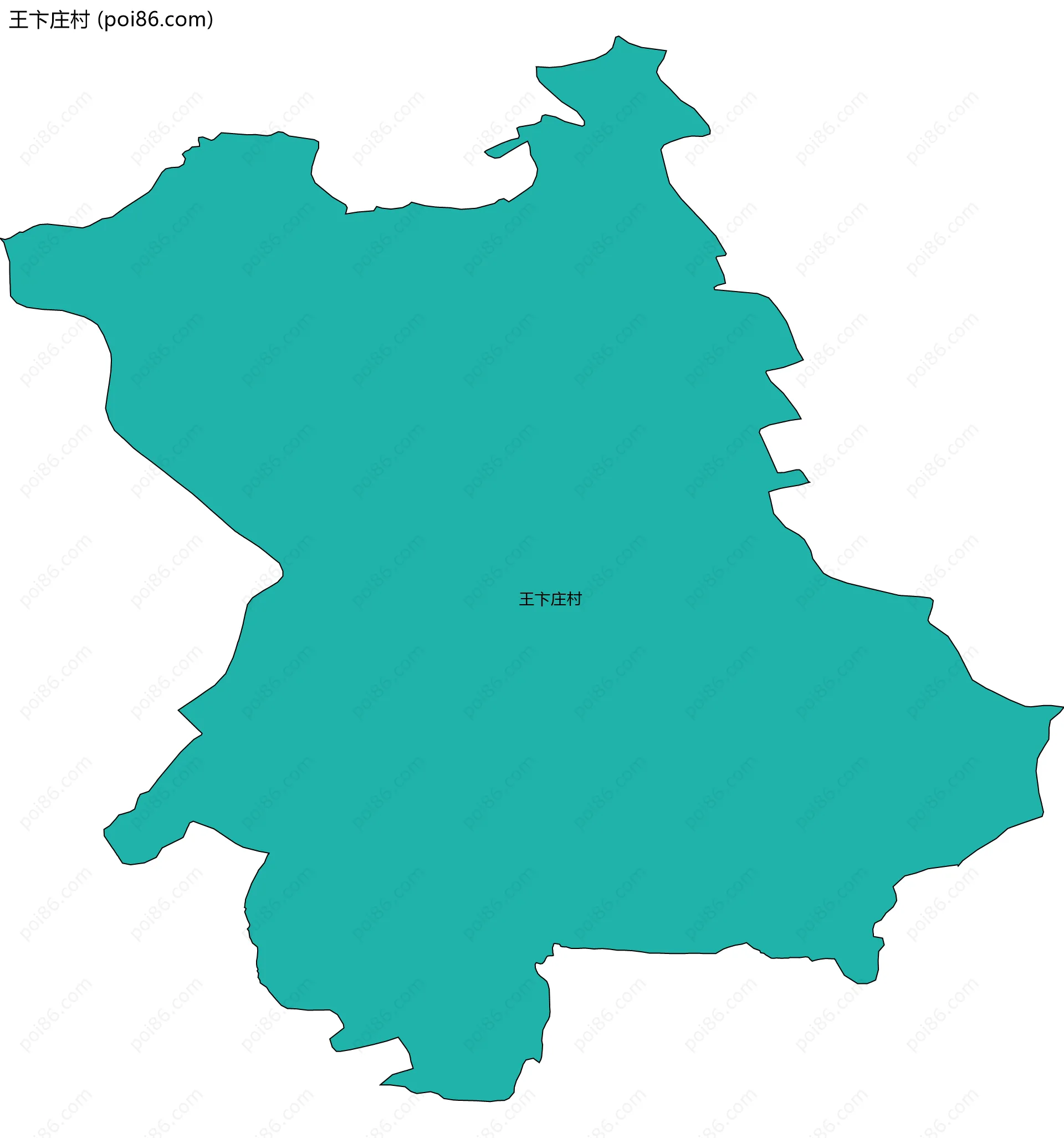 王卞庄村边界地图