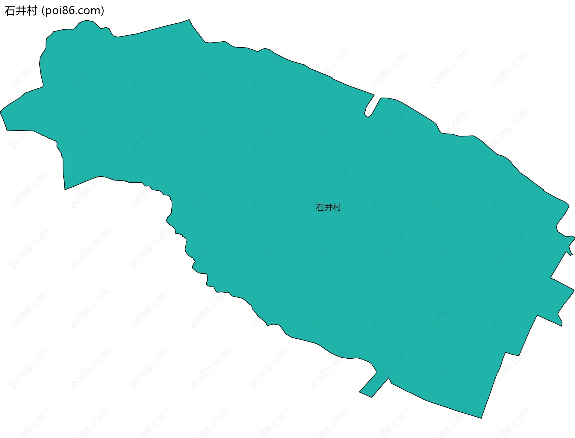 石井村边界地图
