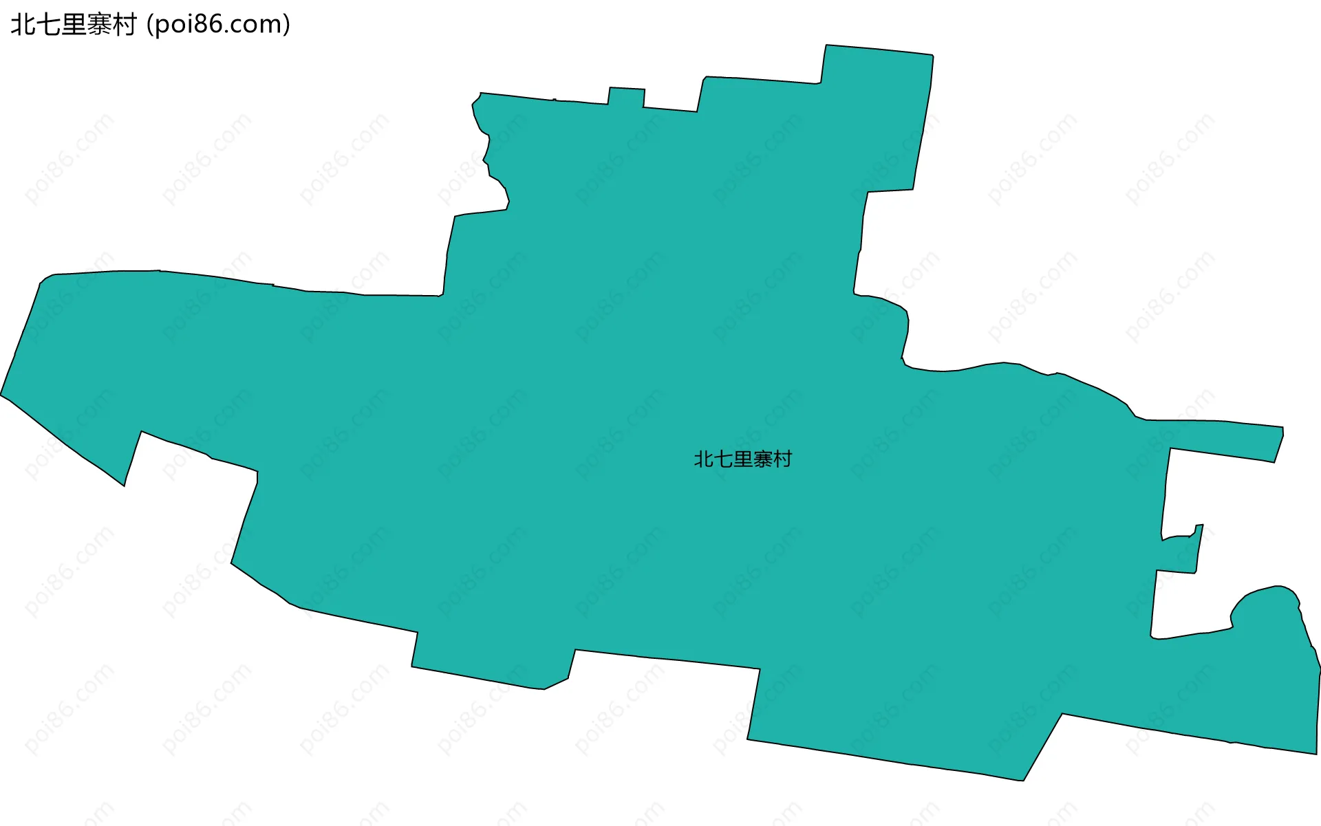 北七里寨村边界地图