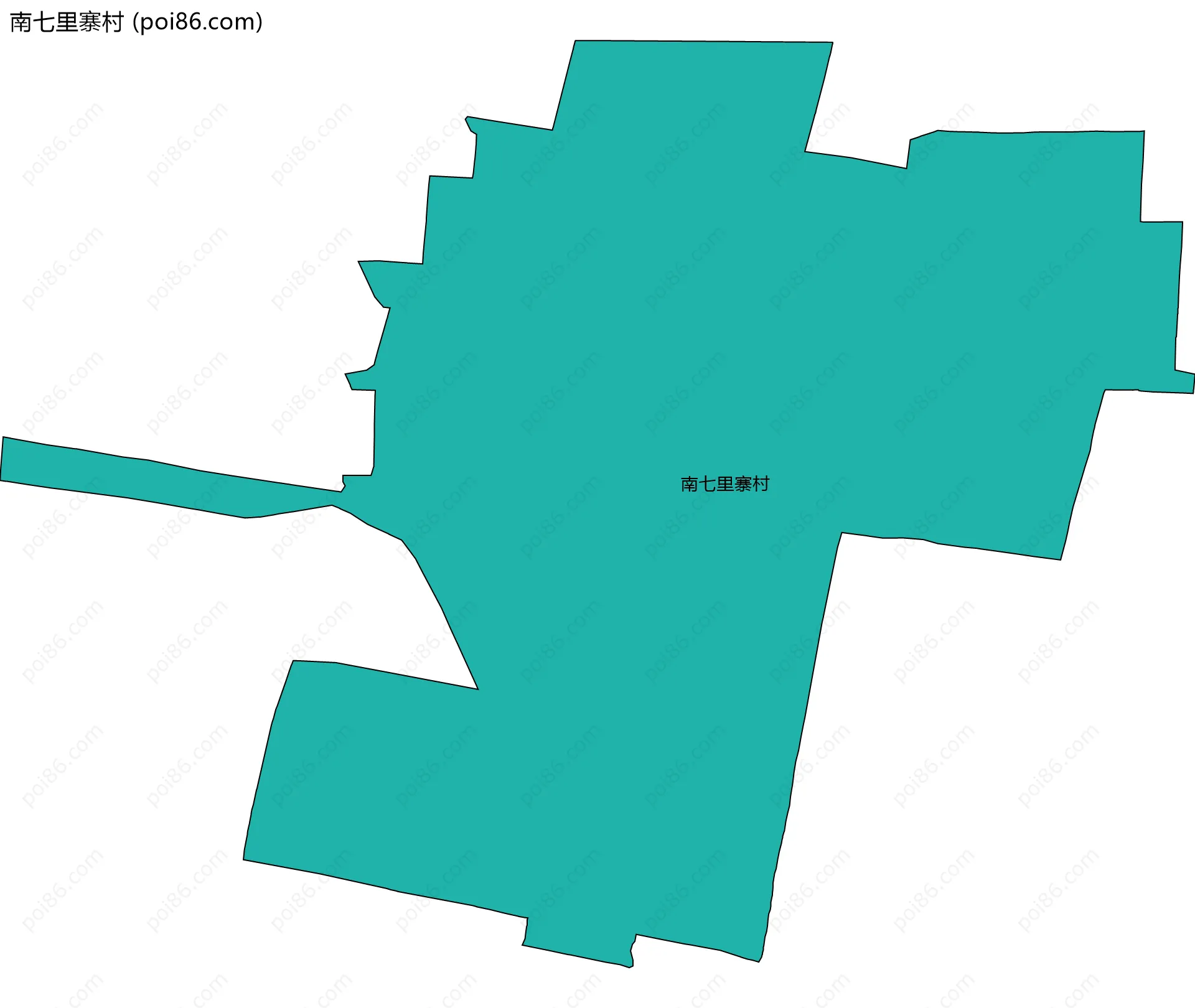 南七里寨村边界地图