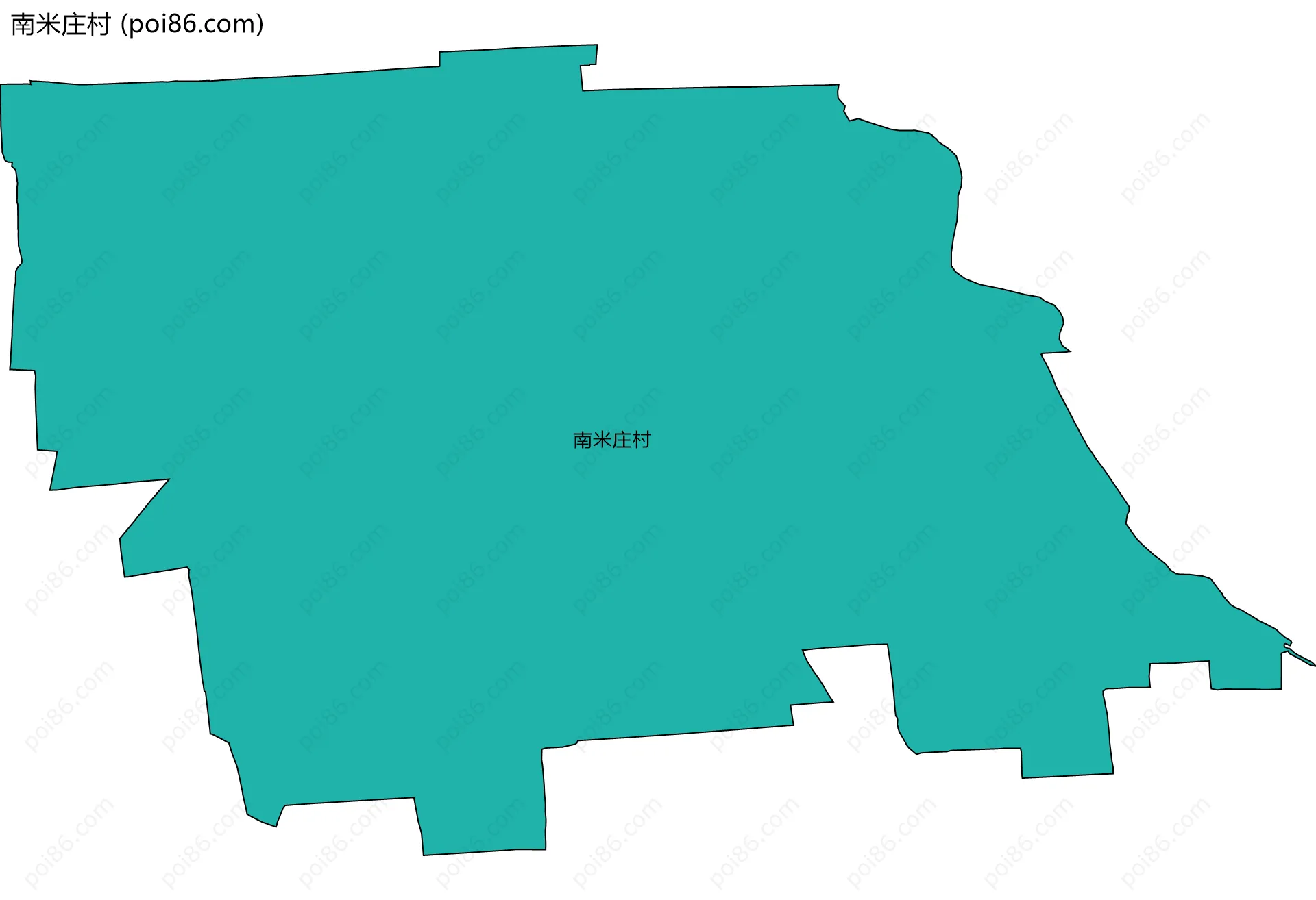 南米庄村边界地图