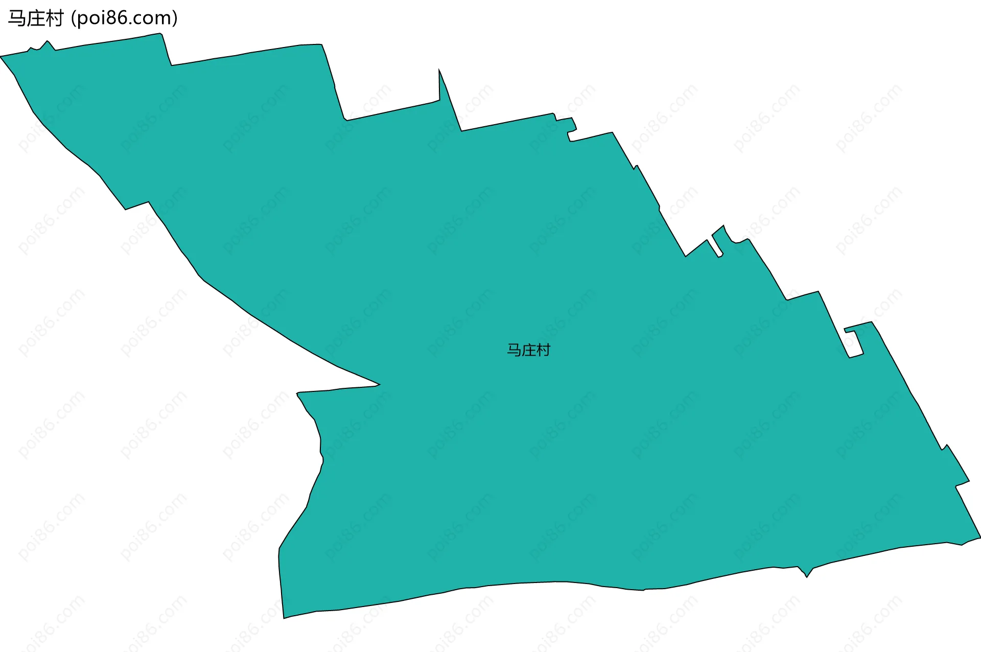 马庄村边界地图