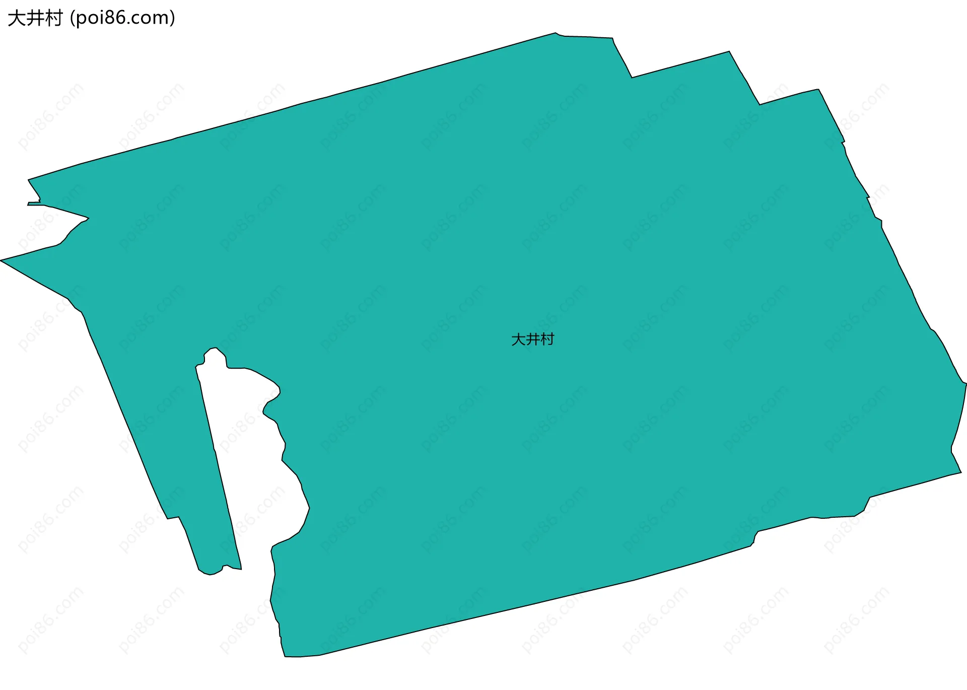 大井村边界地图