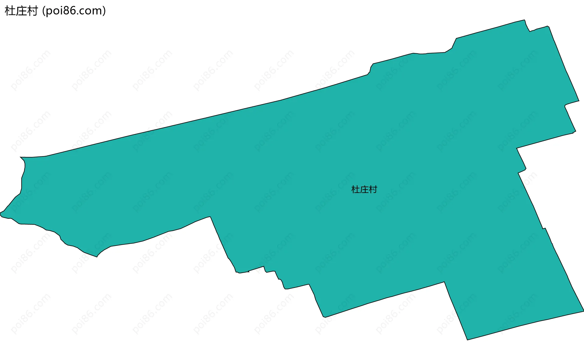 杜庄村边界地图