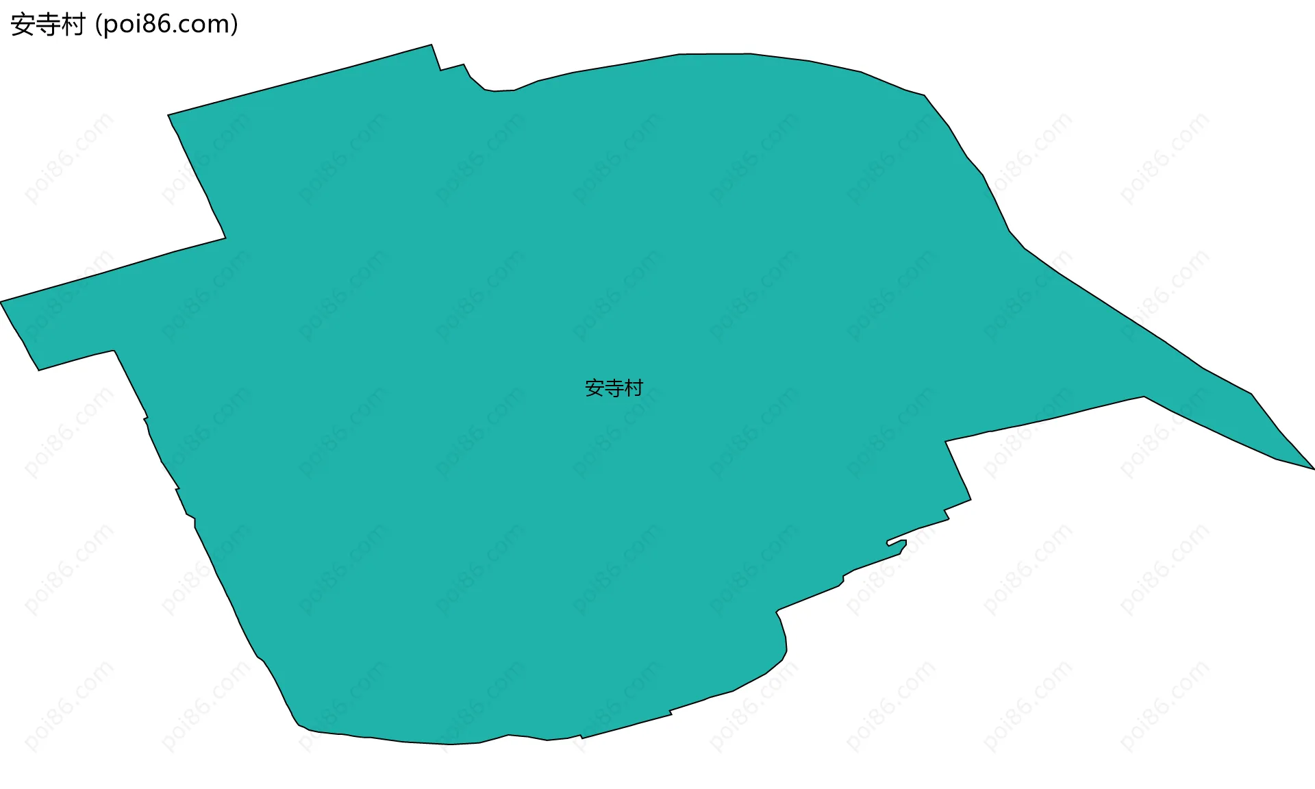 安寺村边界地图