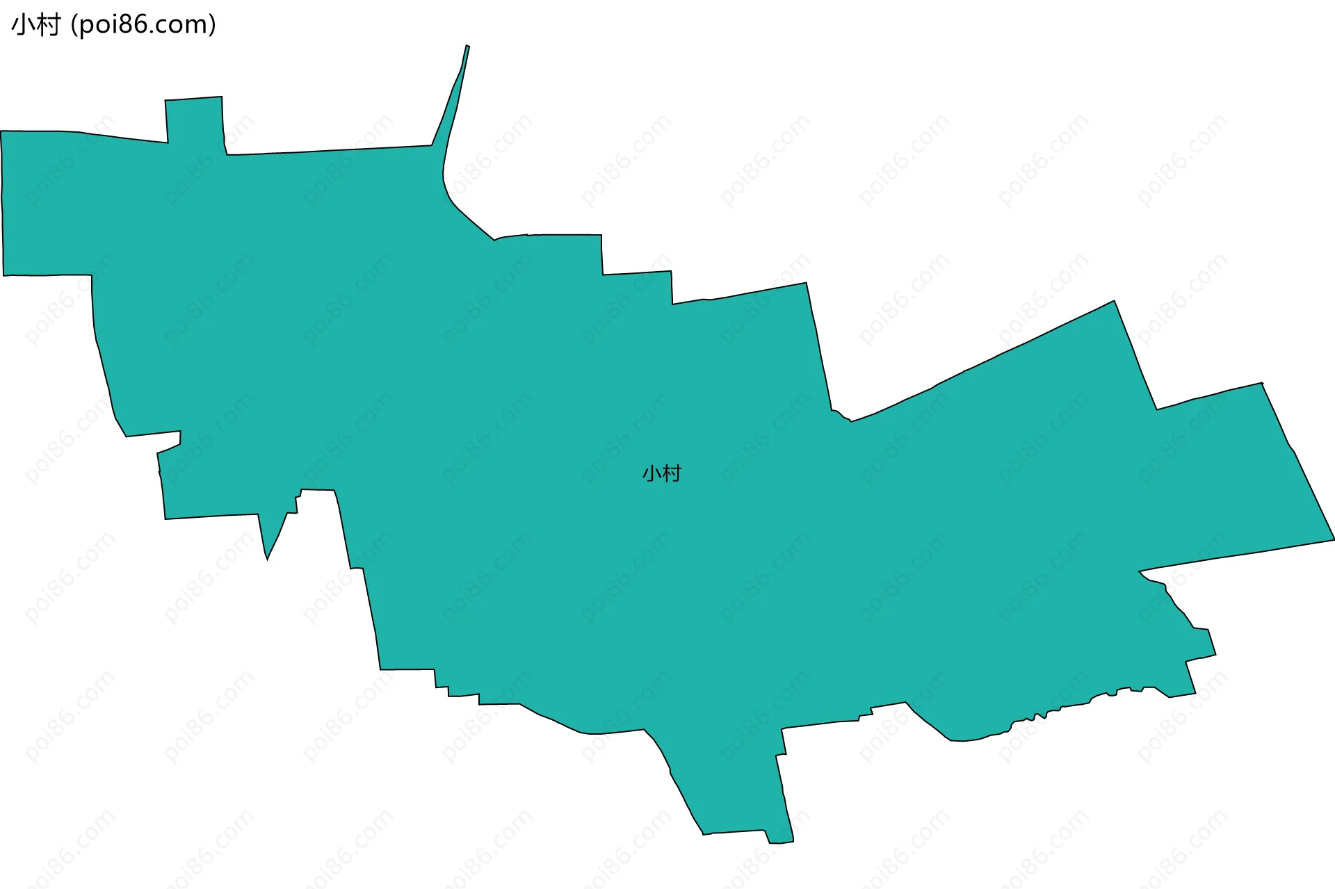 小村边界地图