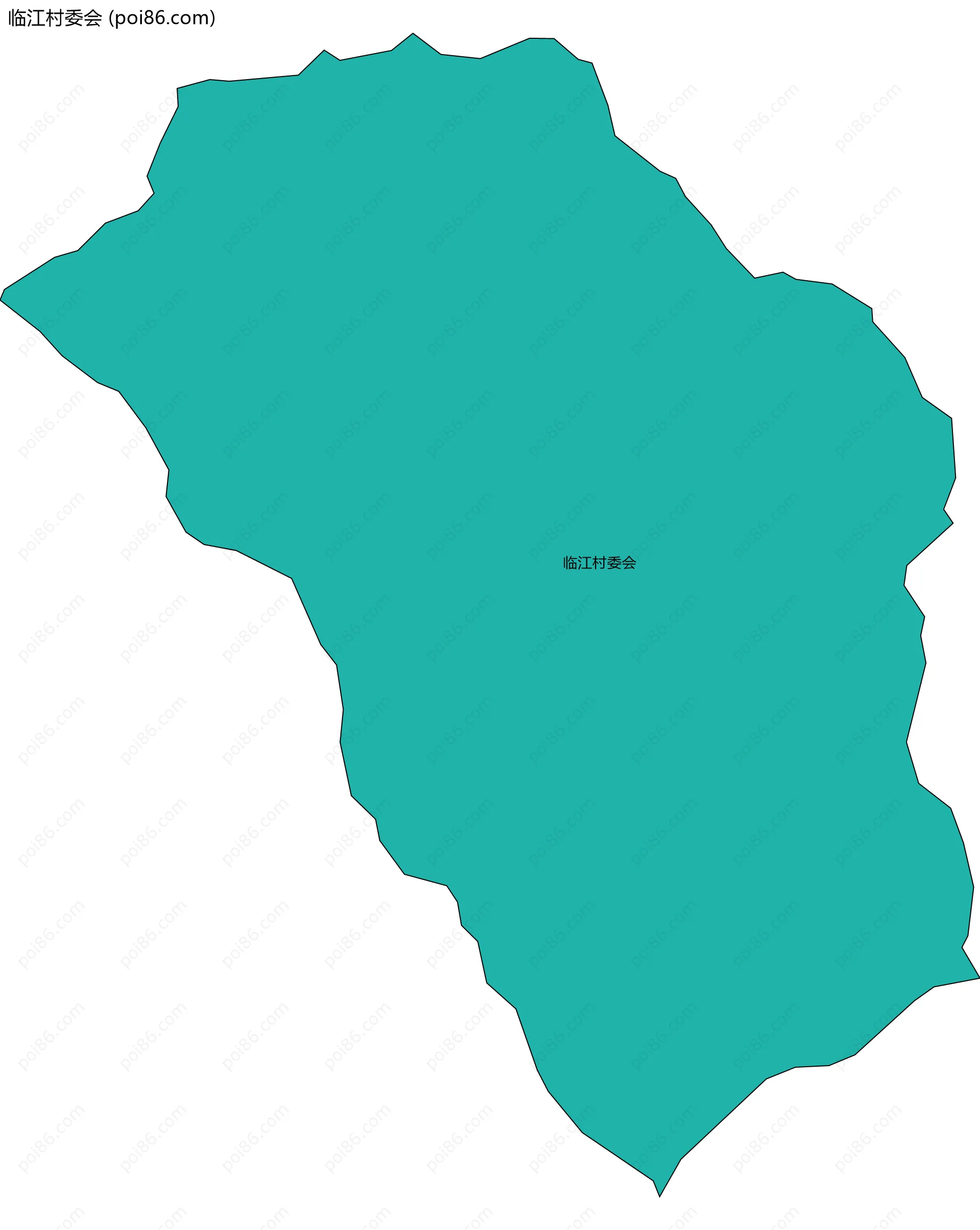 临江村委会边界地图