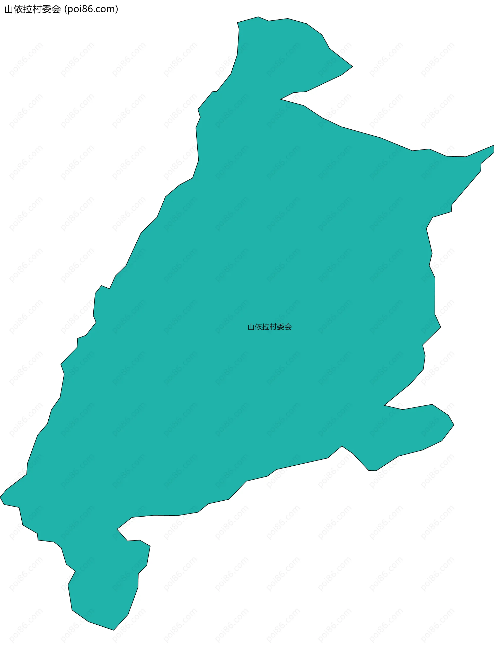 山依拉村委会边界地图