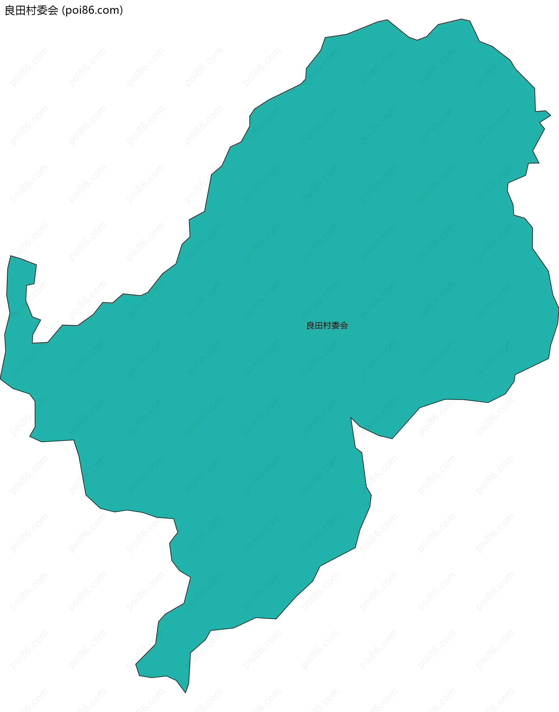 良田村委会边界地图