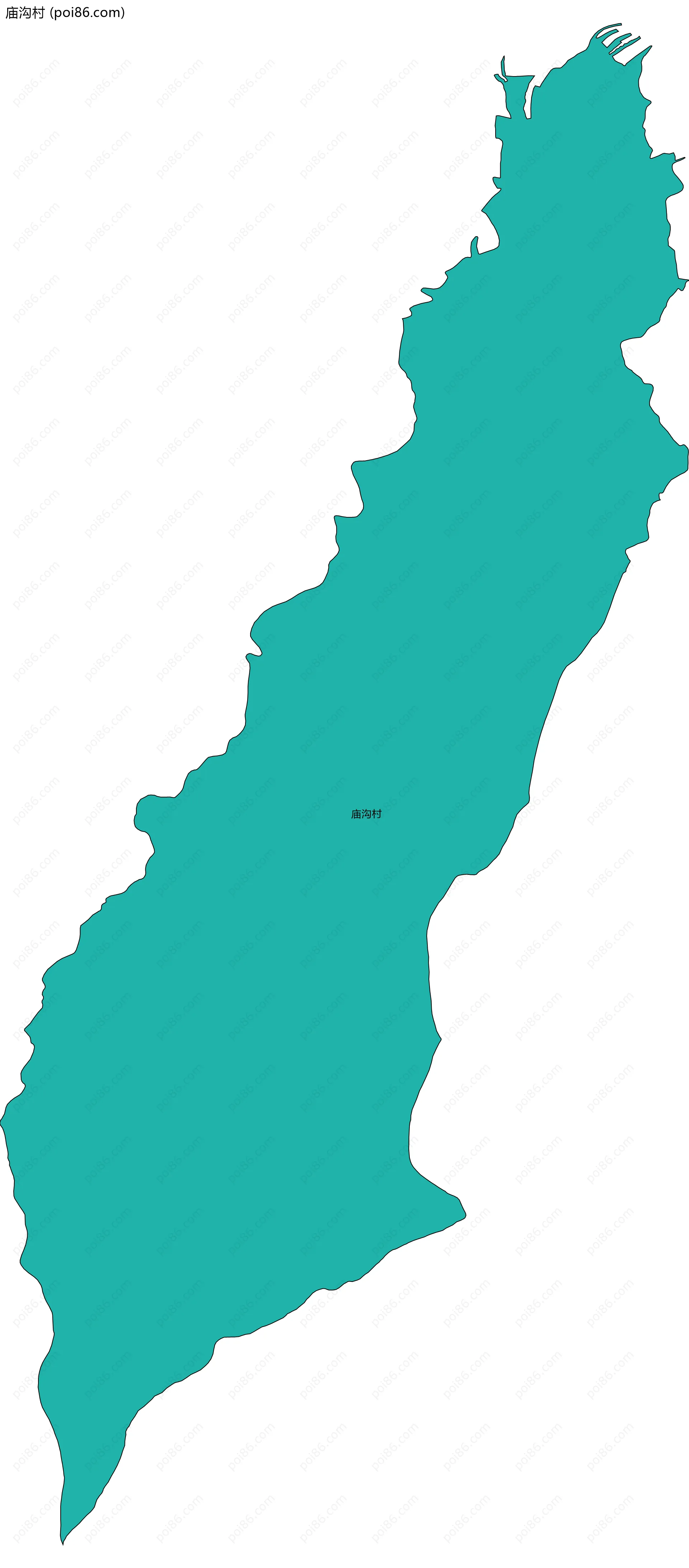 庙沟村边界地图