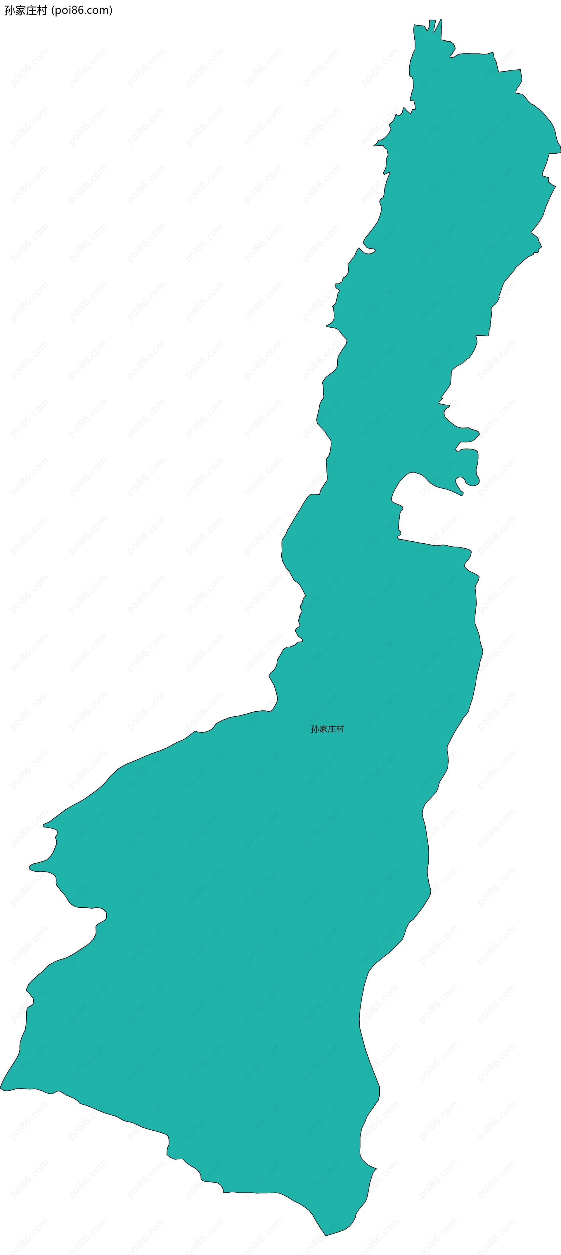 孙家庄村边界地图