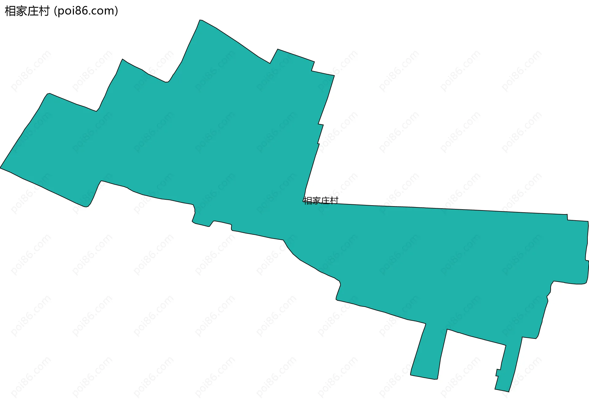 相家庄村边界地图