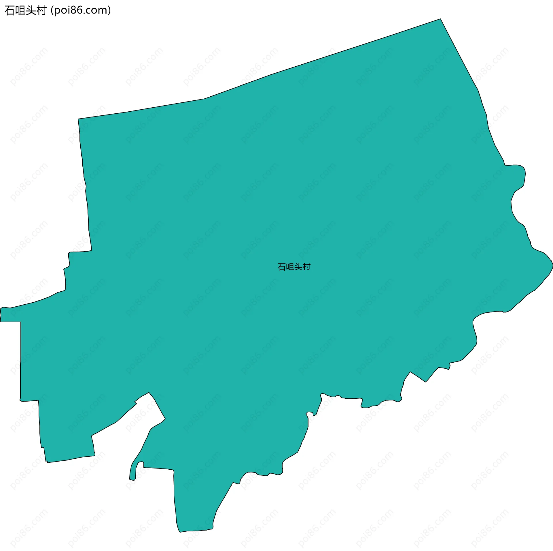 石咀头村边界地图