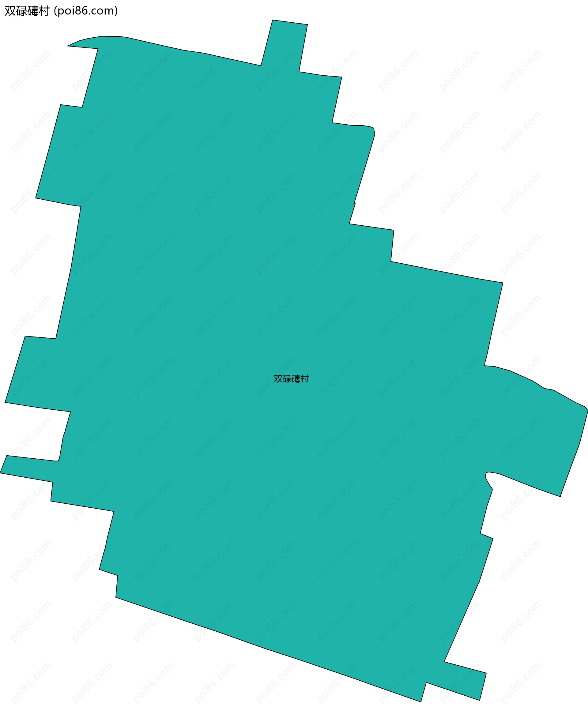 双碌碡村边界地图