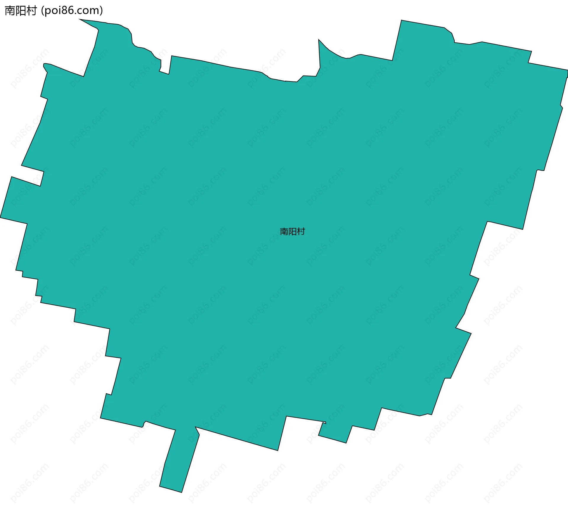 南阳村边界地图
