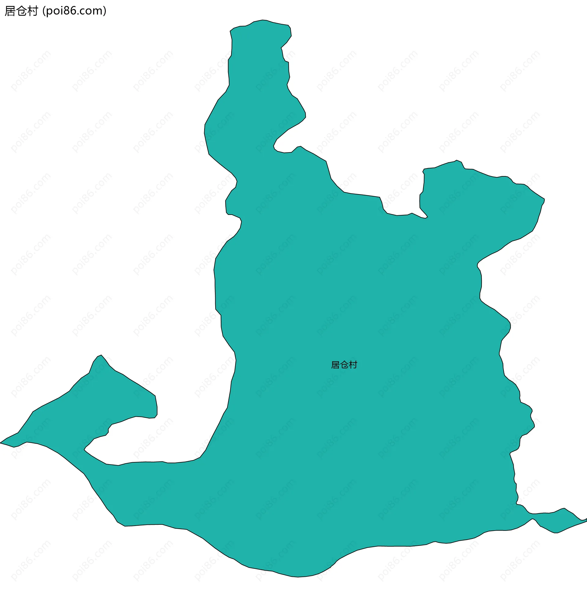 居仓村边界地图