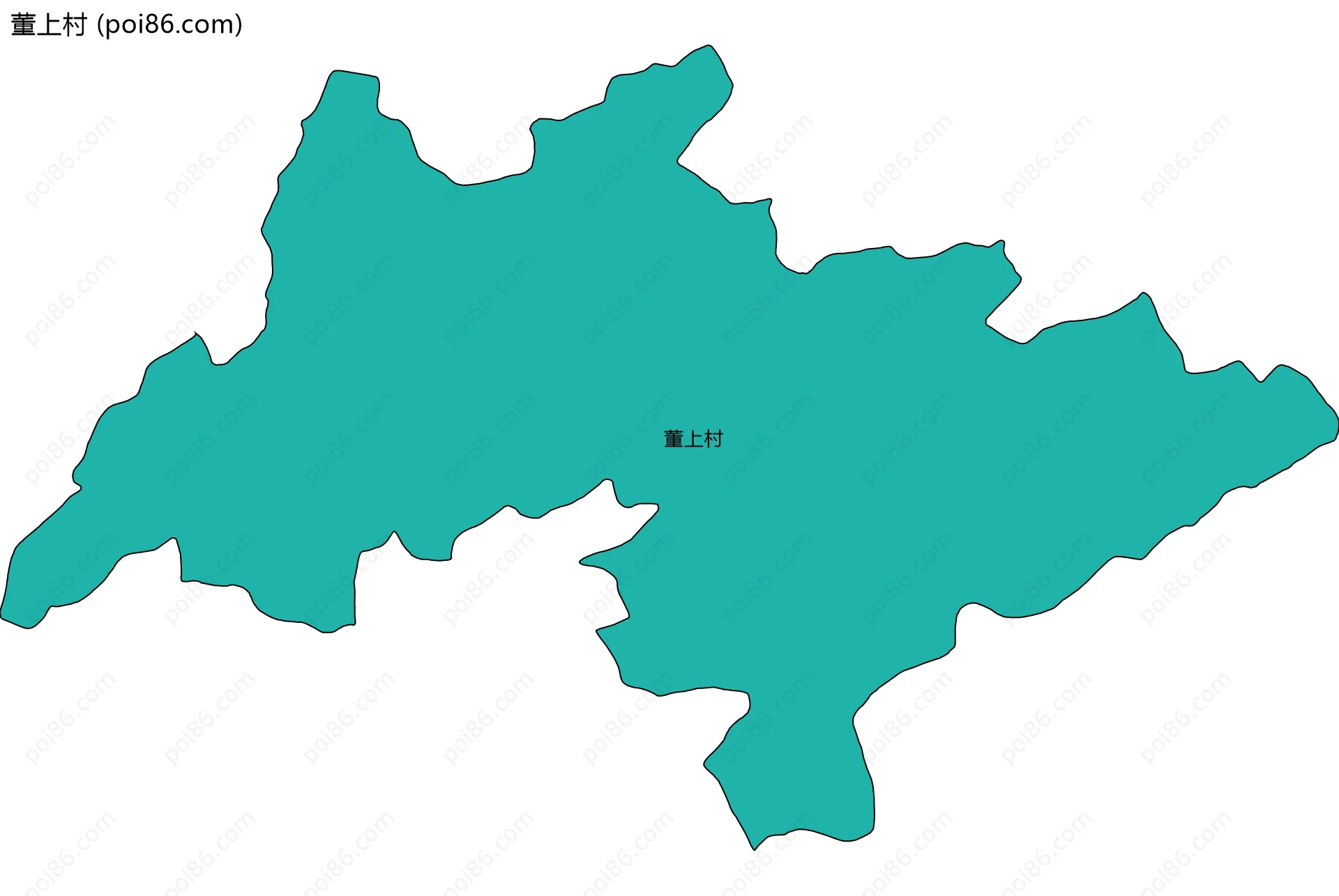 董上村边界地图