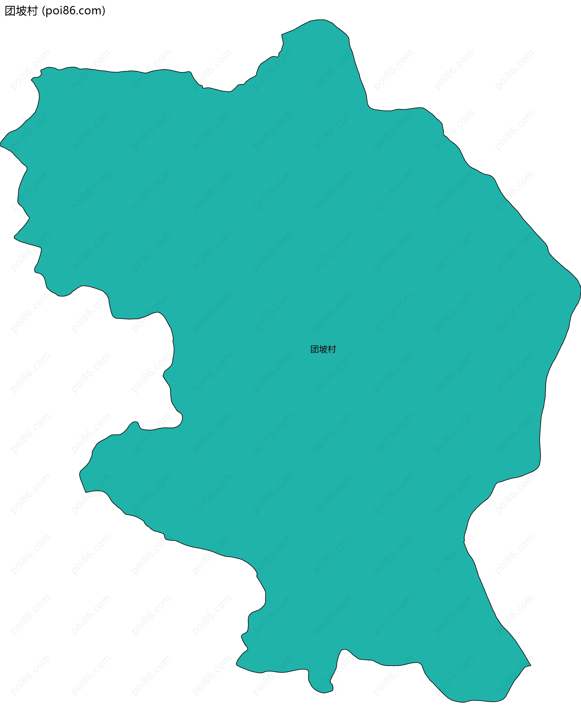 团坡村边界地图