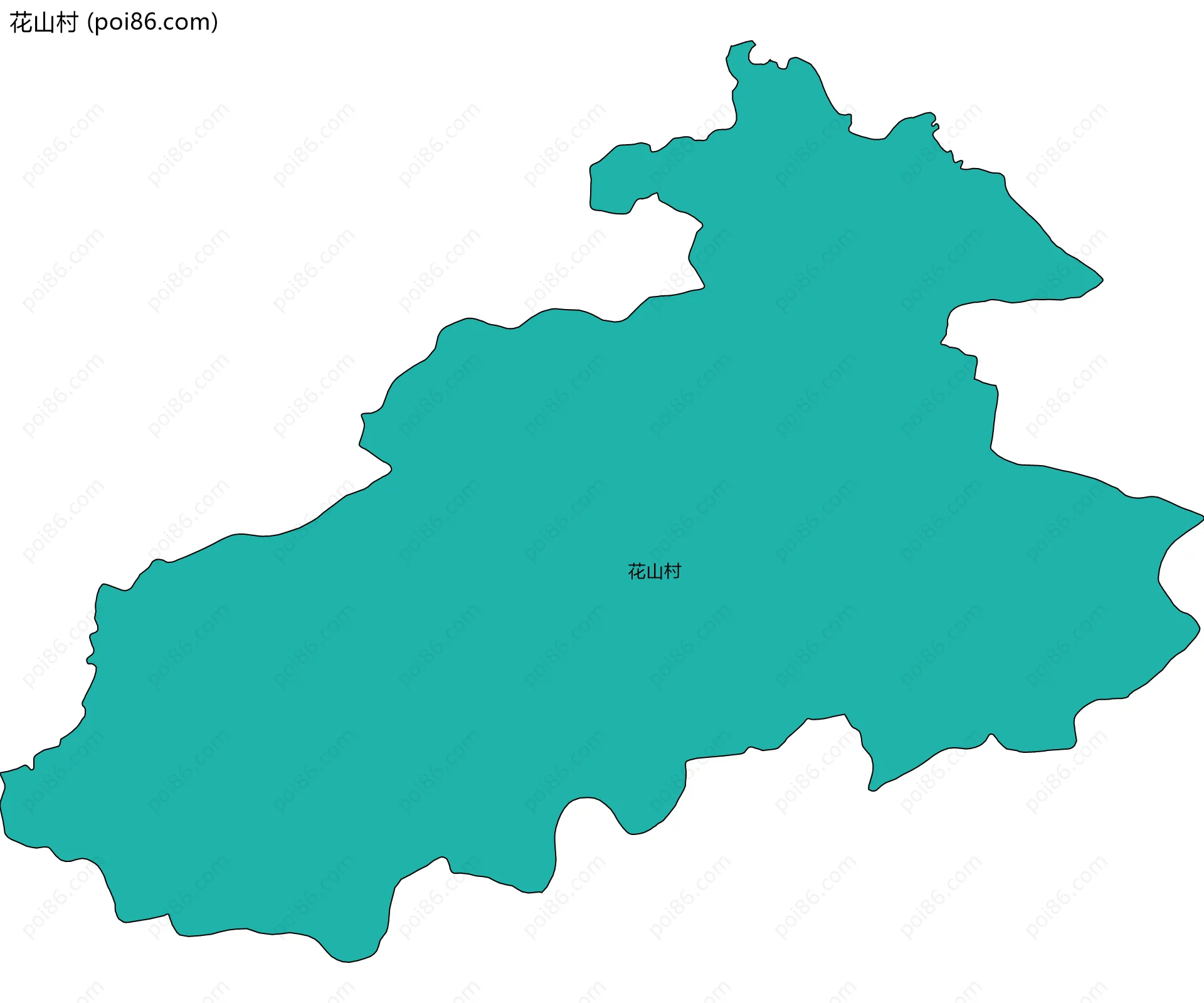花山村边界地图