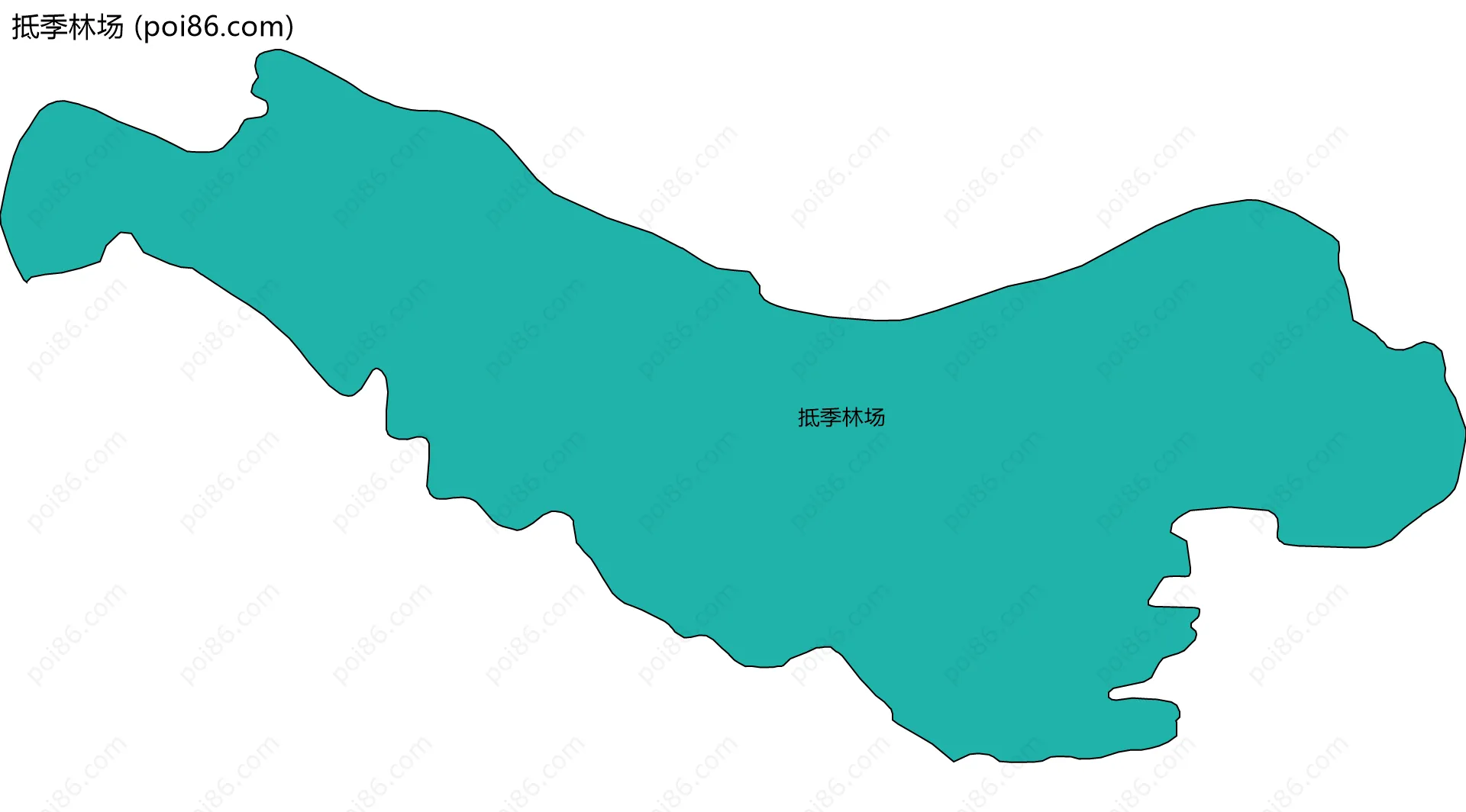 抵季林场边界地图