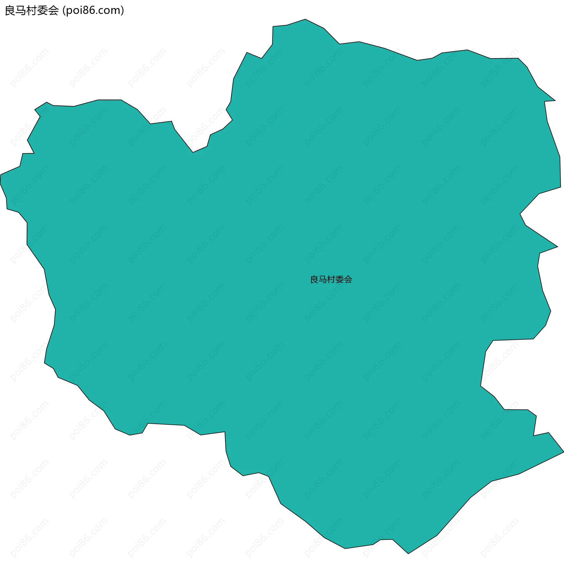 良马村委会边界地图